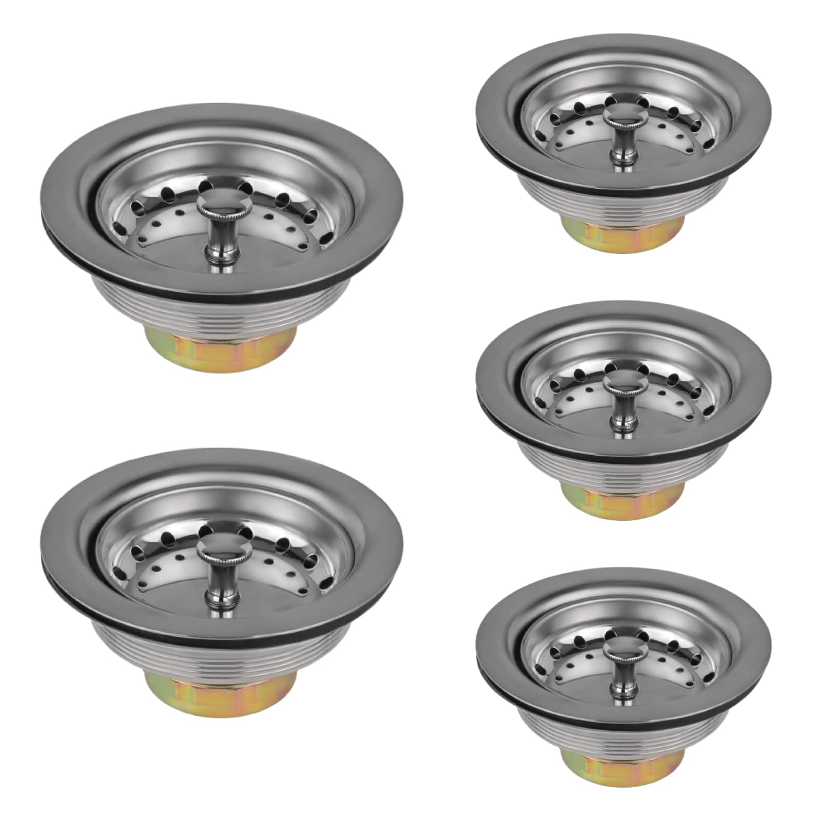 3 1 2 kitchen sink deep double cup drain 10