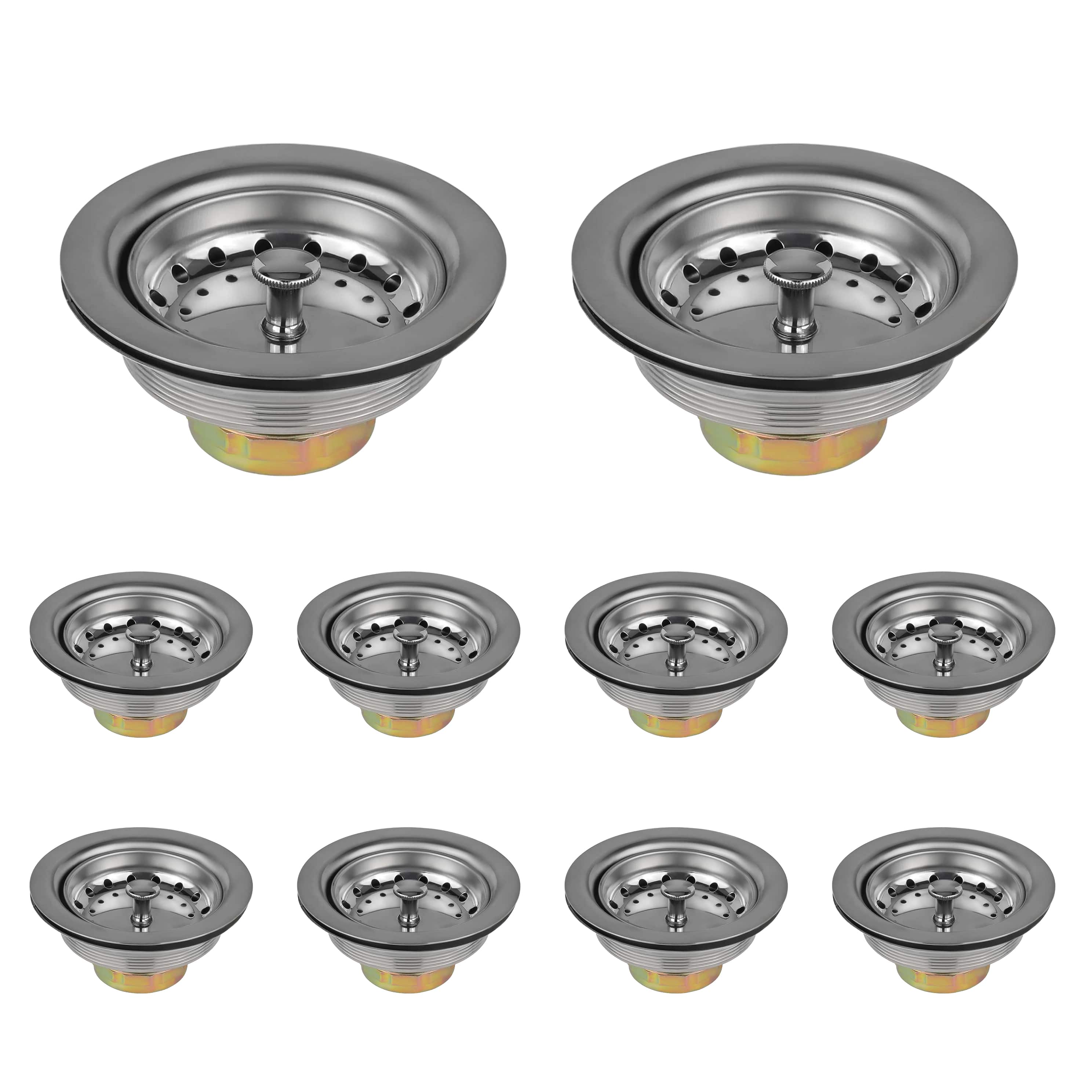 3 1 2 kitchen sink deep double cup drain 11