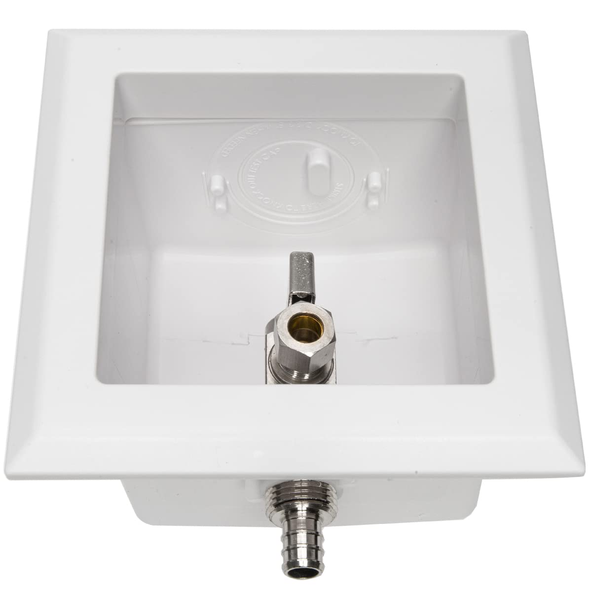 1 2 pex crimp f1807 inlet toilet outlet box with 3 4 od compression outlet connection 3