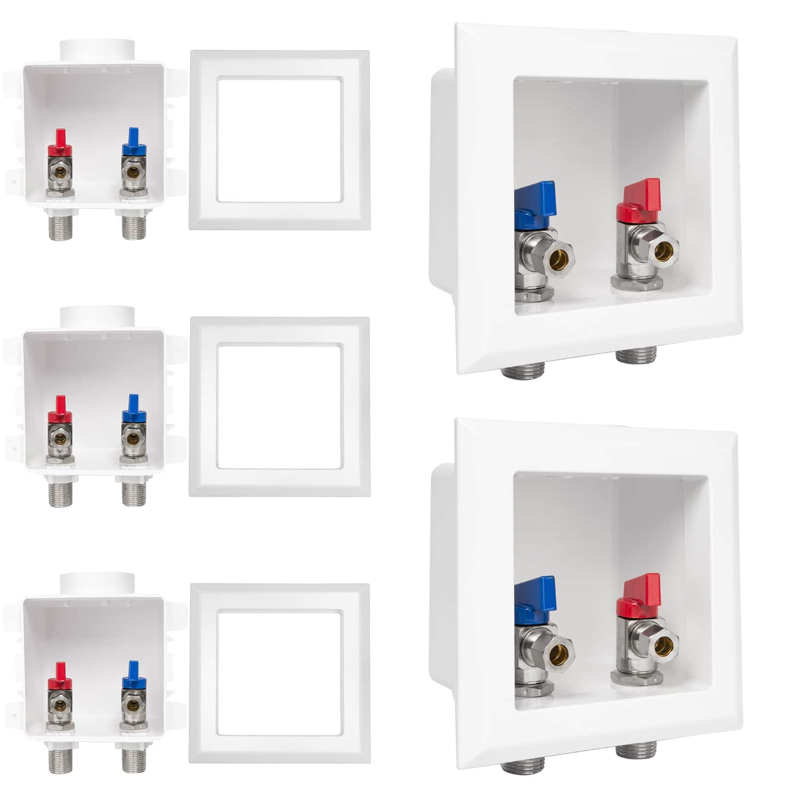 sweat mip faucet outlet box with installed turn ball valve 6