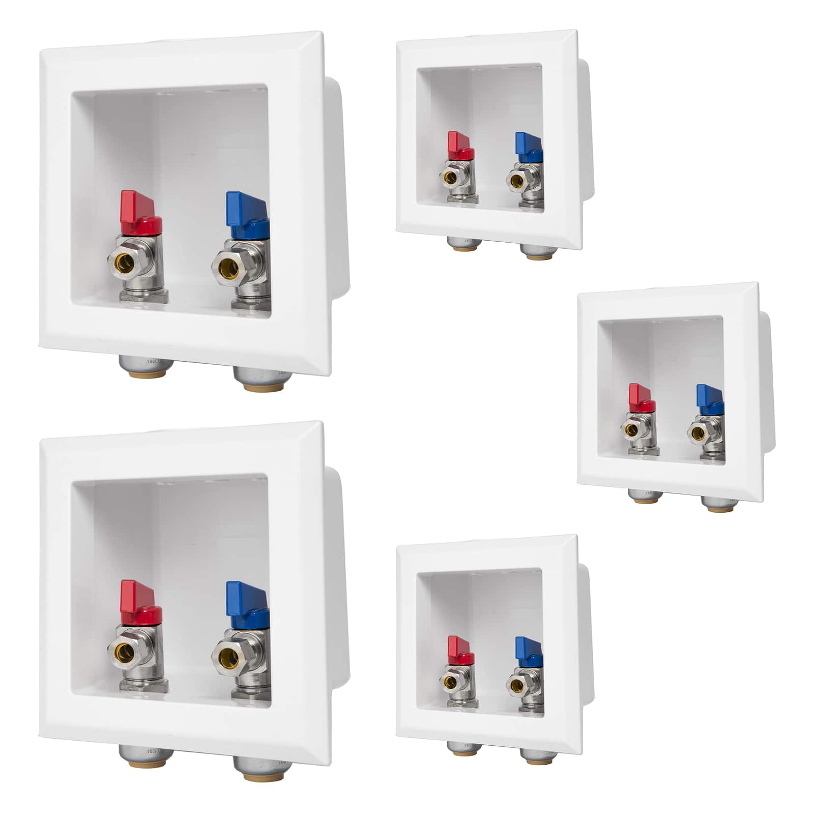 push fit inlet faucet outlet box with installed turn ball valve 6