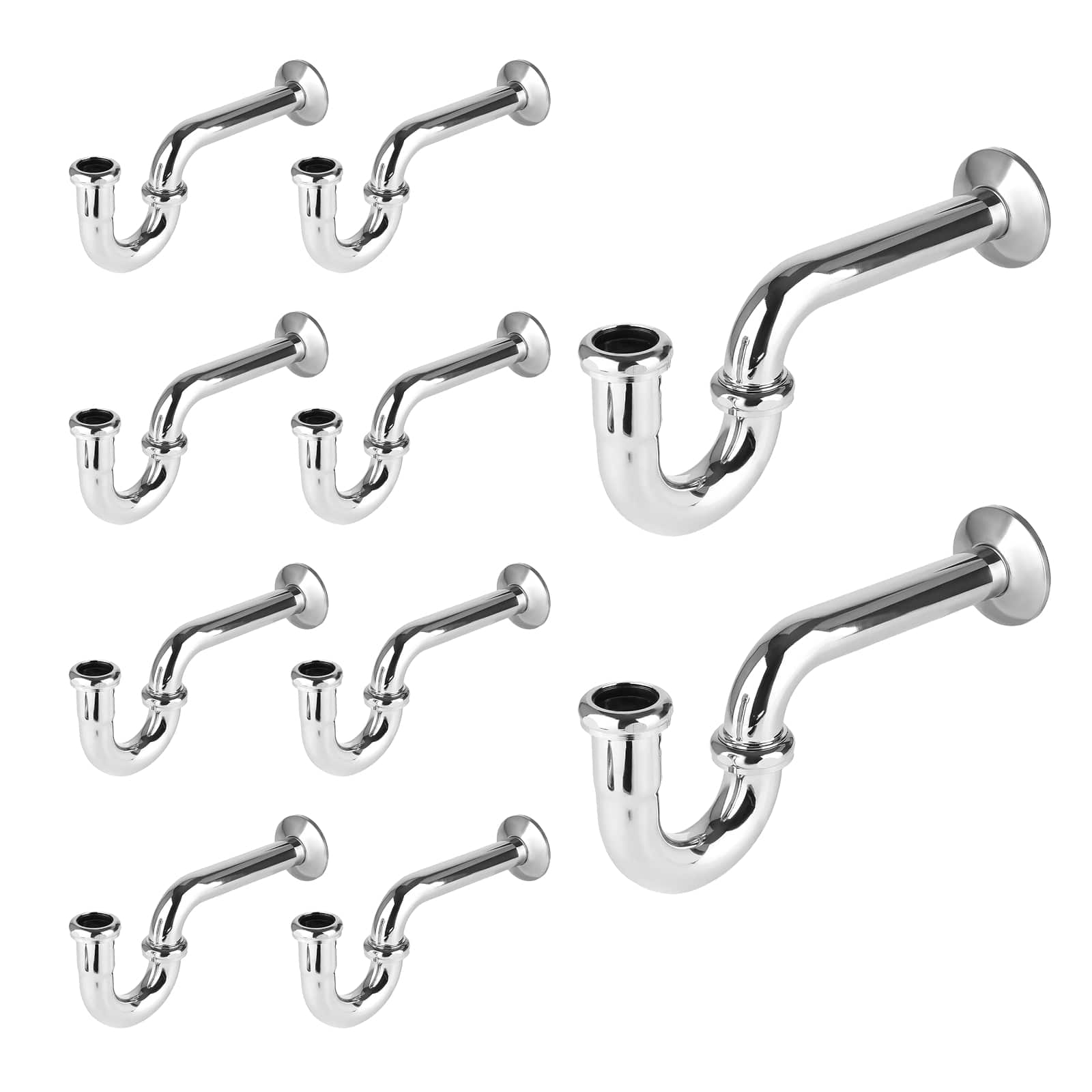 p trap 17ga chrome plated brass 7