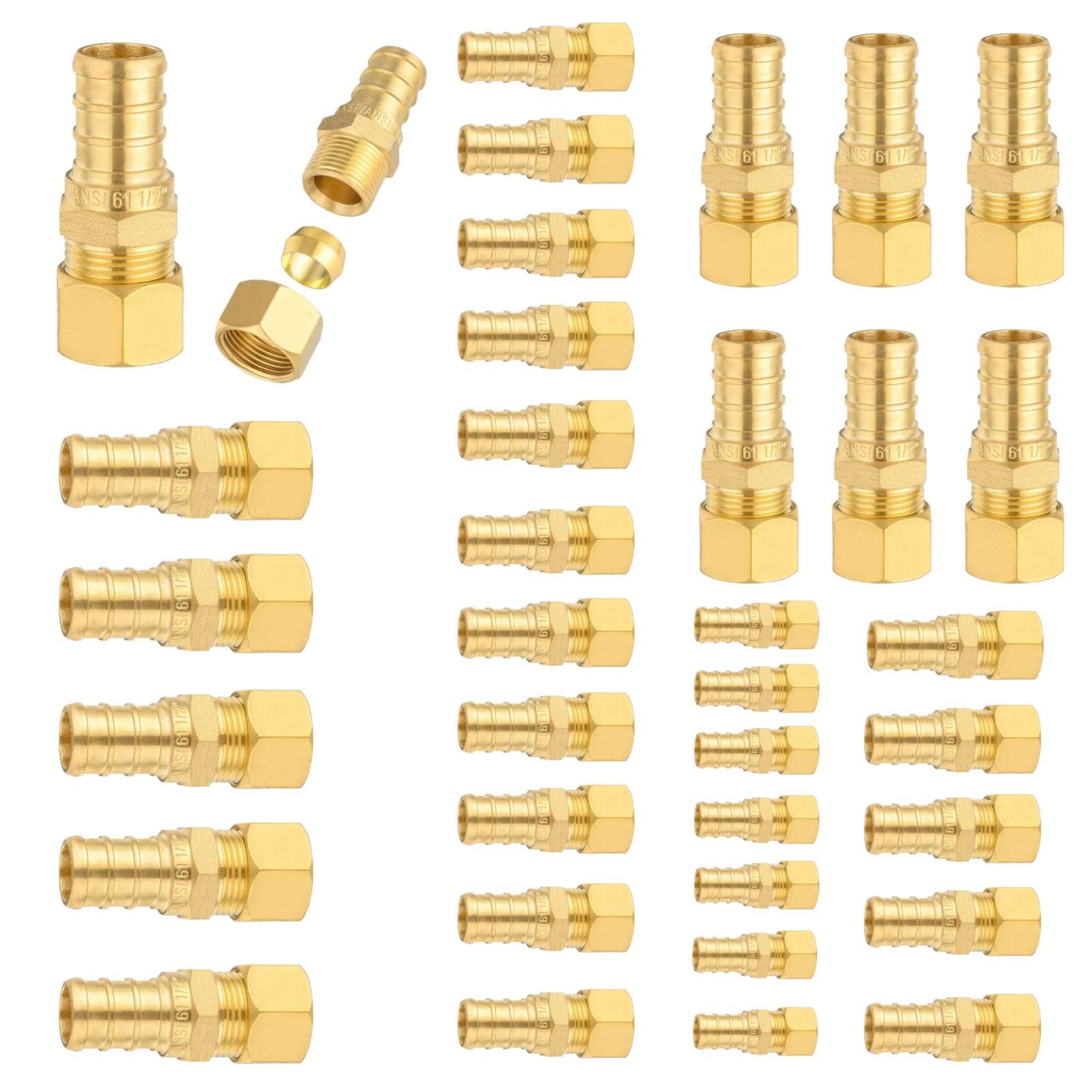 30 pcs pex-b crimp 1/2