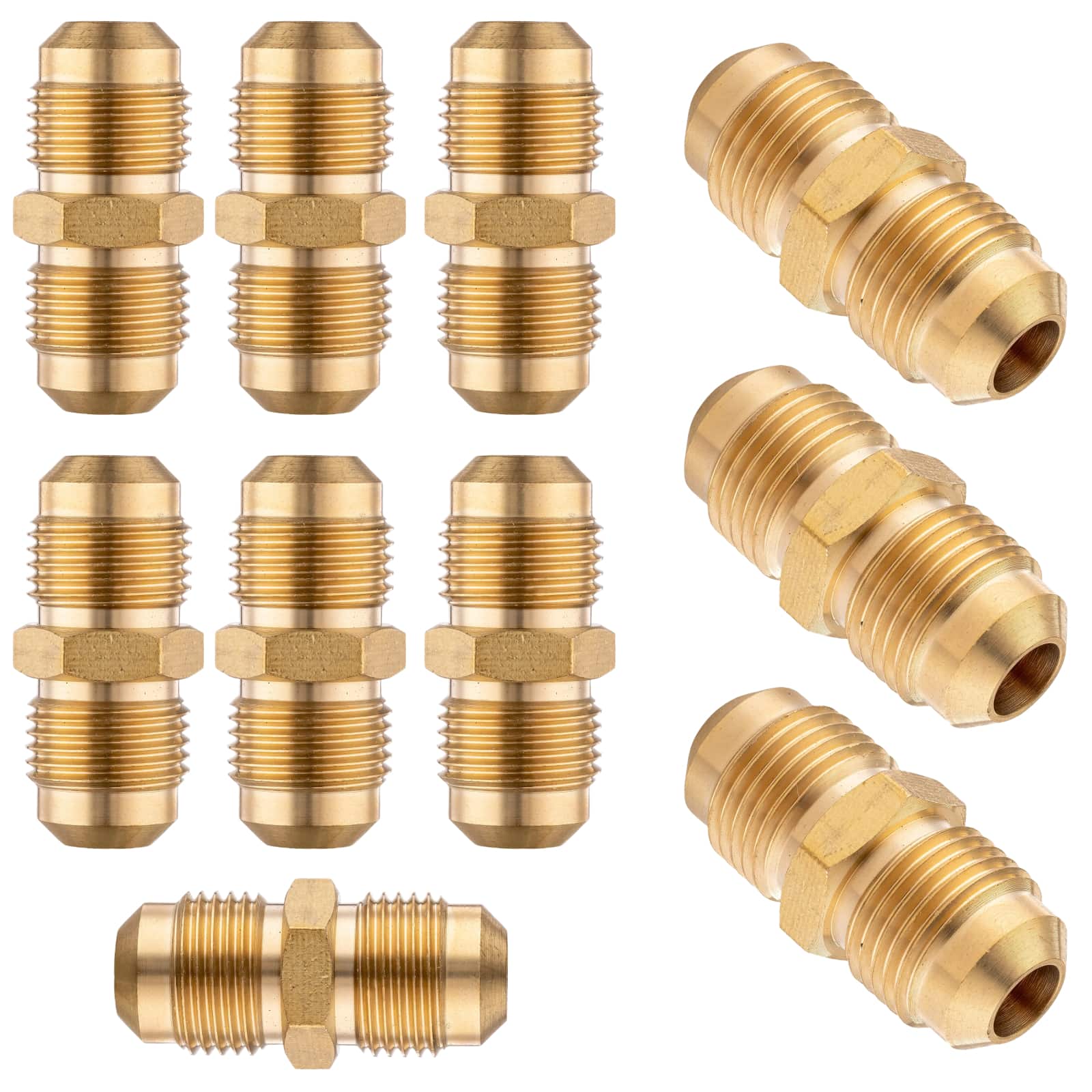 brass reducing flare union 6