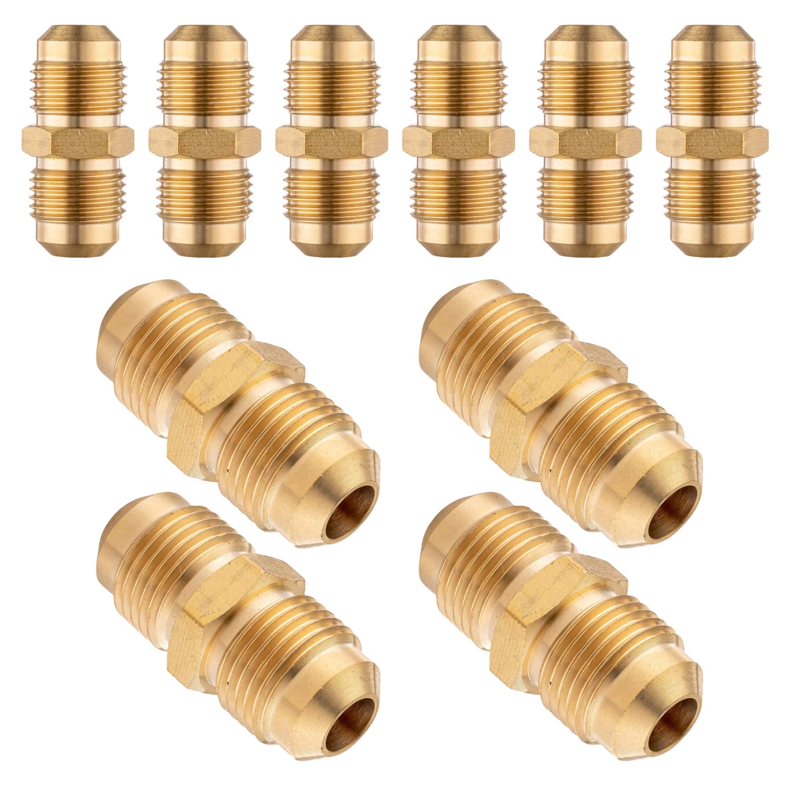 brass flare union 6
