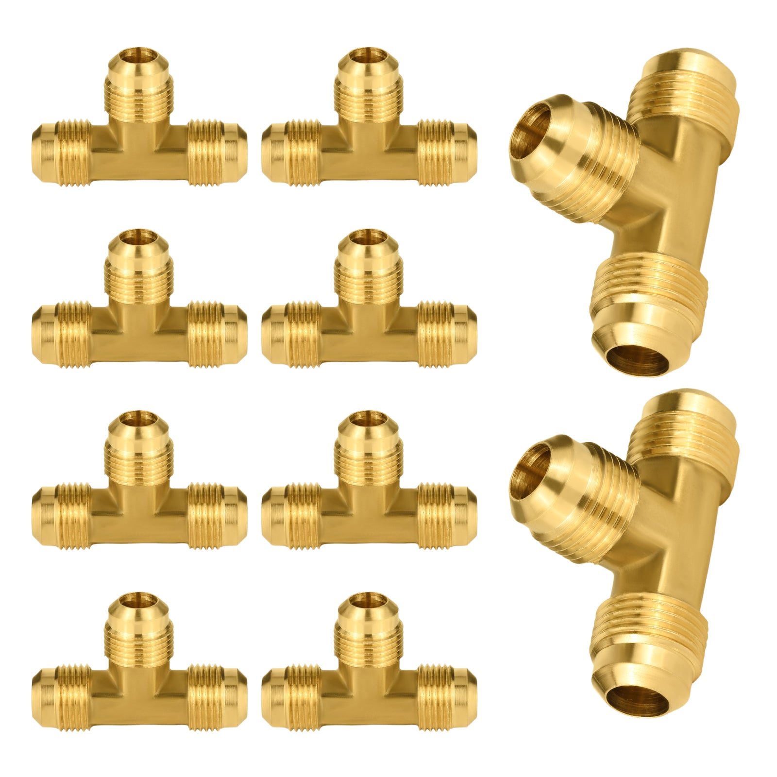 brass flare tee pick size to add 18