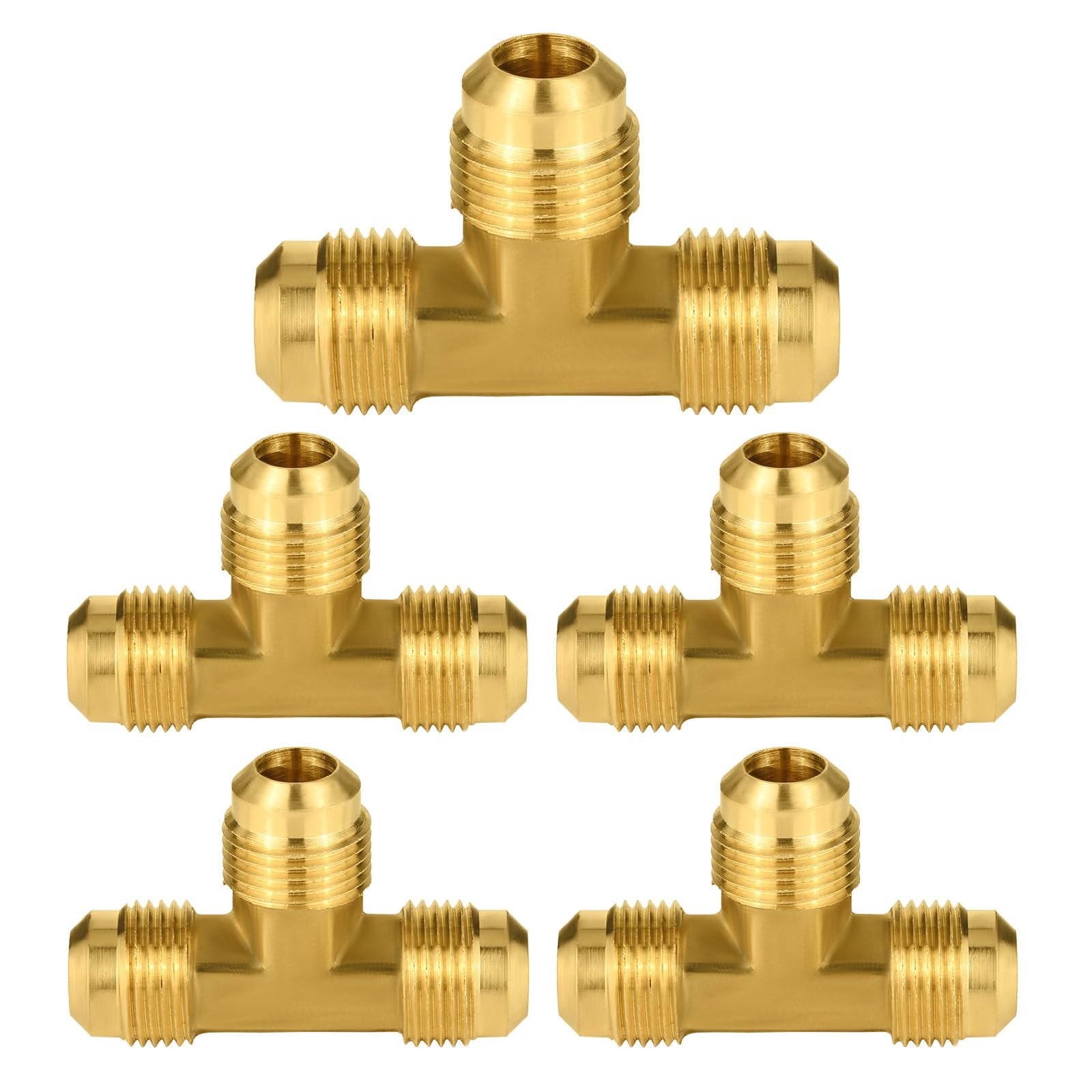 brass flare tee pick size to add 7