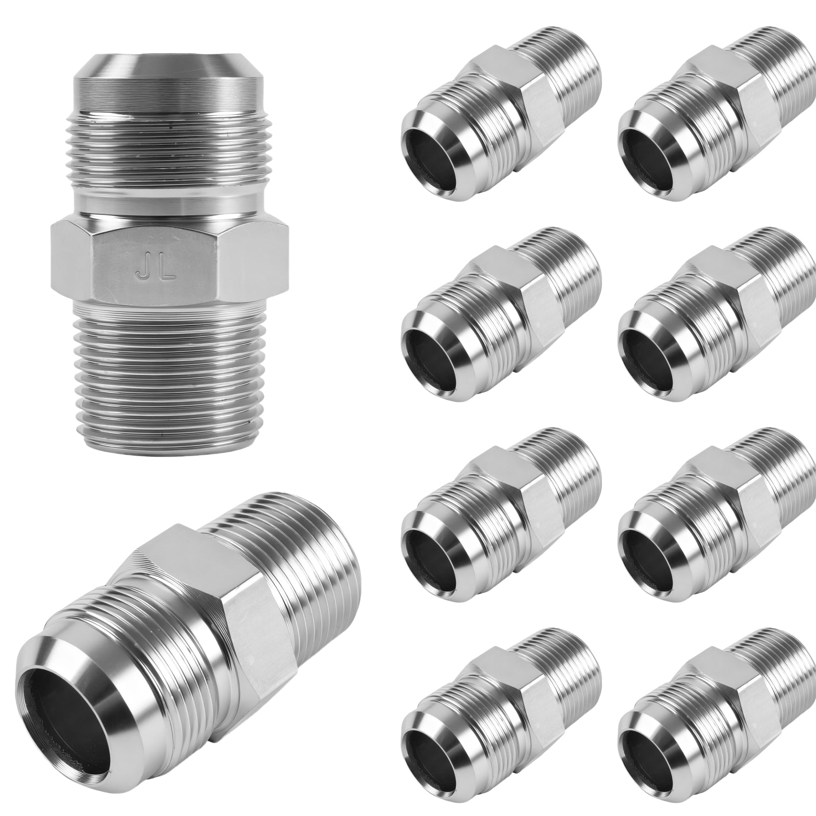 Steel Gas Adapter Flare x MIP - Pick Size to Add