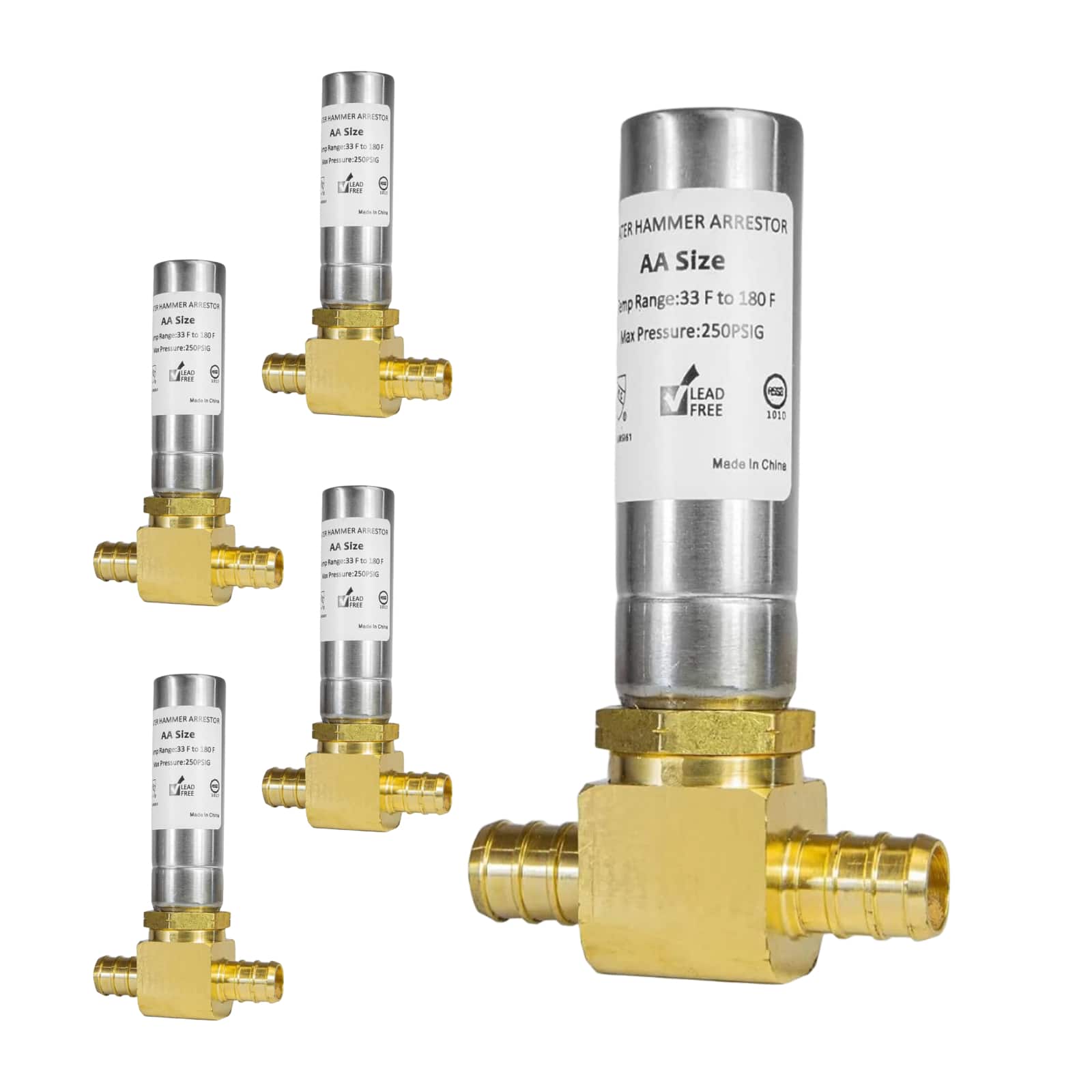 water hammer arrestor stainless steel 17