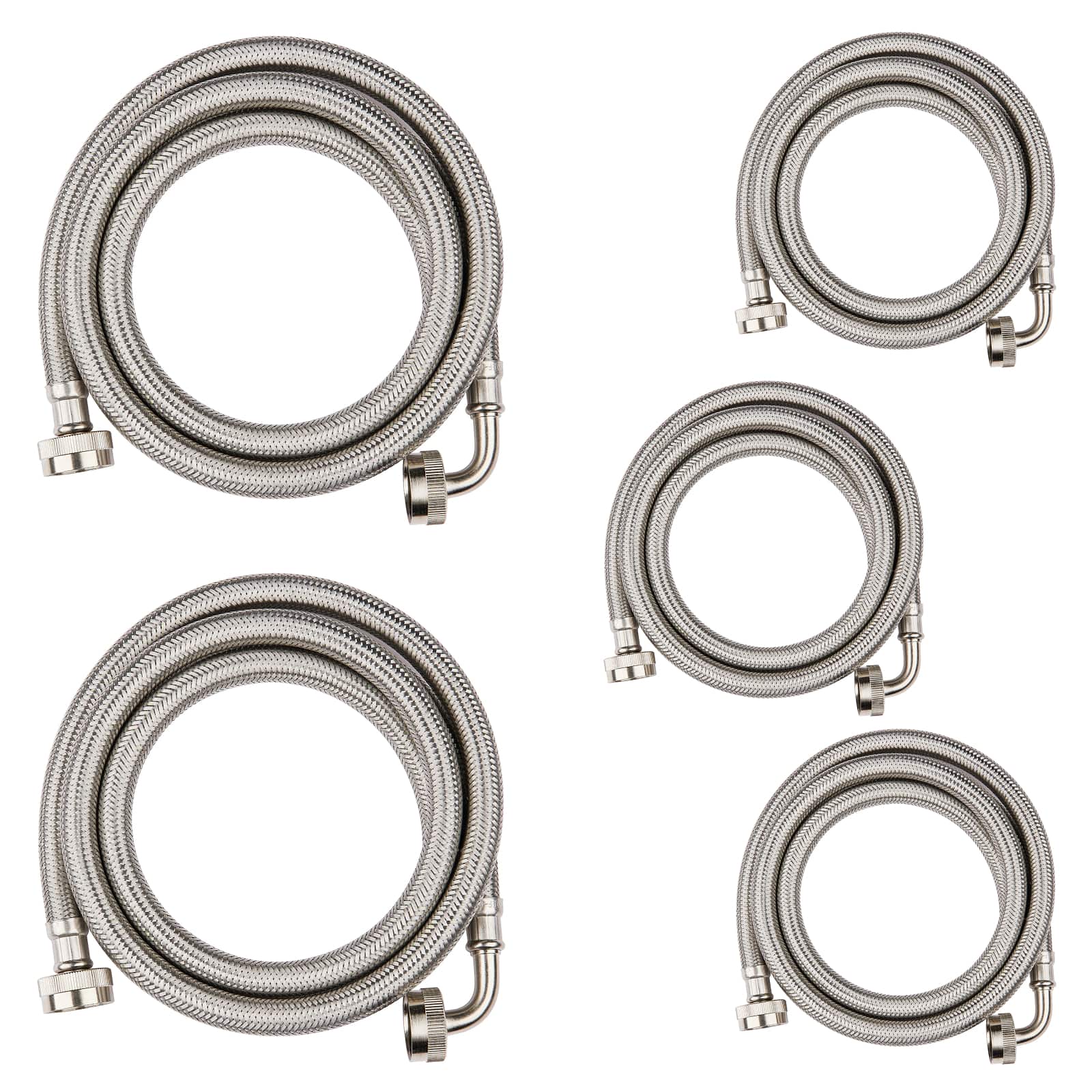 washing machine hose with 90 degree elbow stainless steel 4