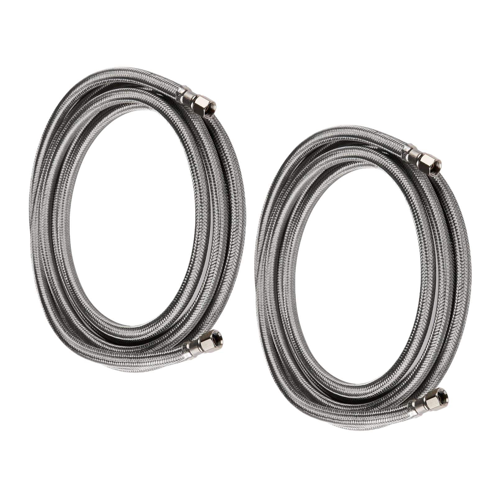 ice maker hose with 1 4 comp by 1 4 comp connection stainless steel braided hose 10