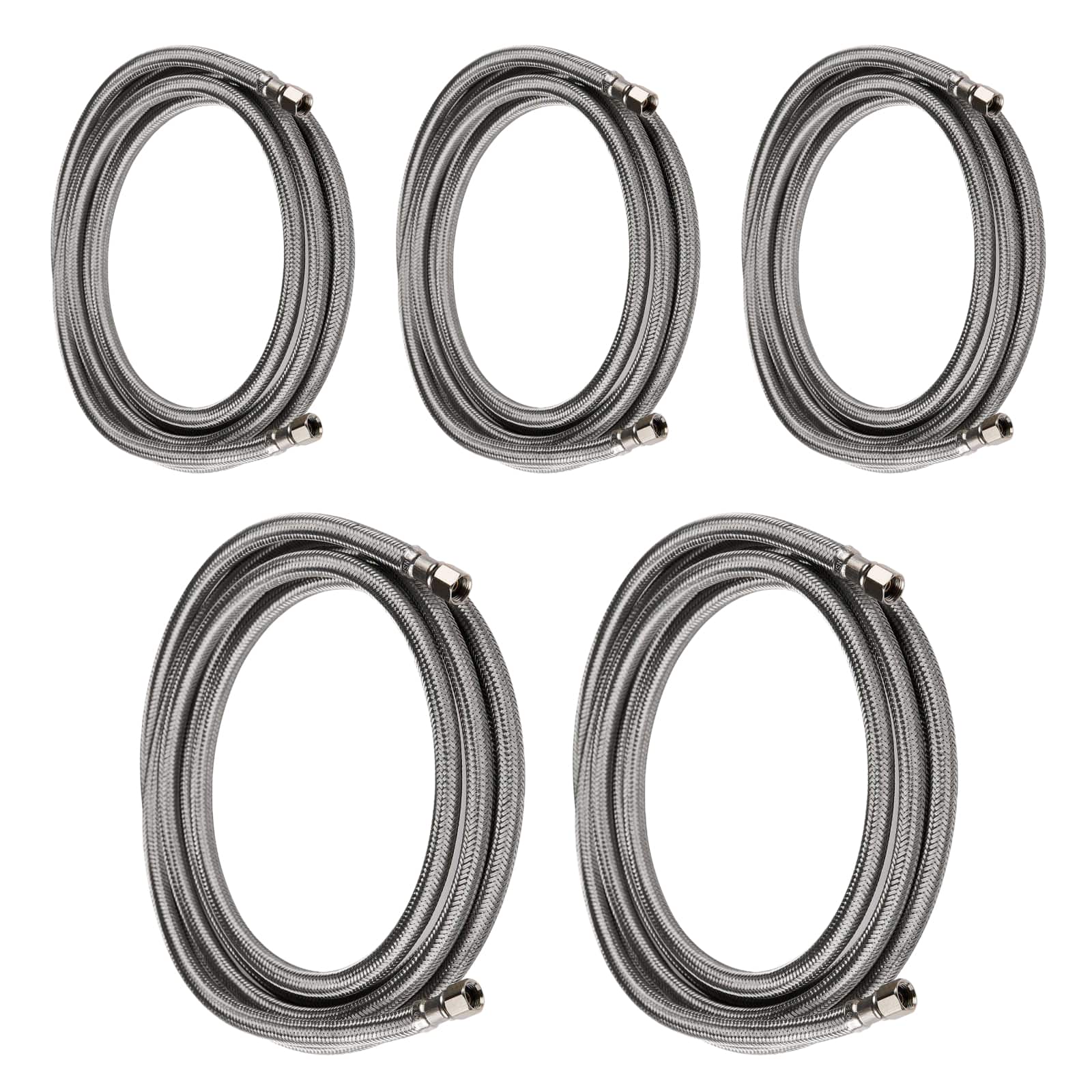ice maker hose with 1 4 comp by 1 4 comp connection stainless steel braided hose 11
