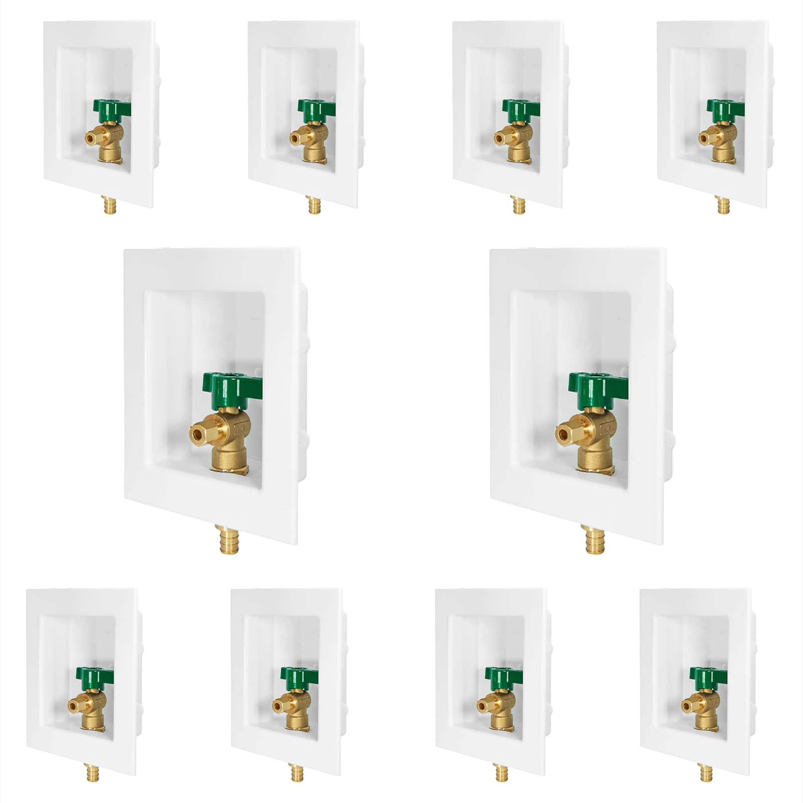 pex crimp f1807 inlet ice maker outlet box 10