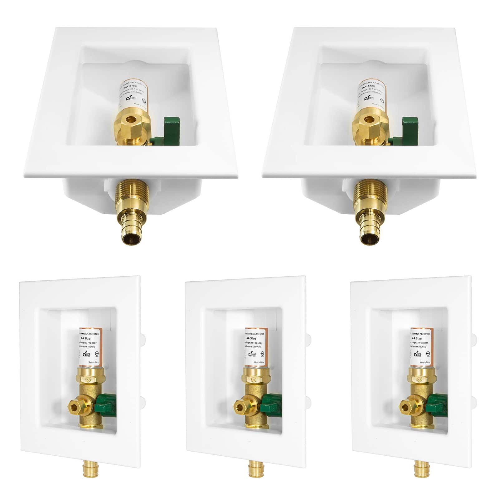 pex crimp f1807 inlet ice maker outlet box 13