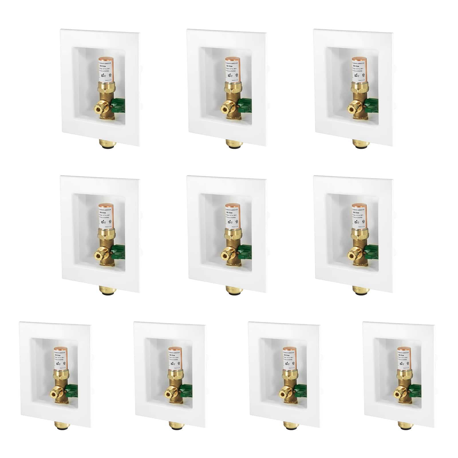 push fit inlet ice maker outlet box 14