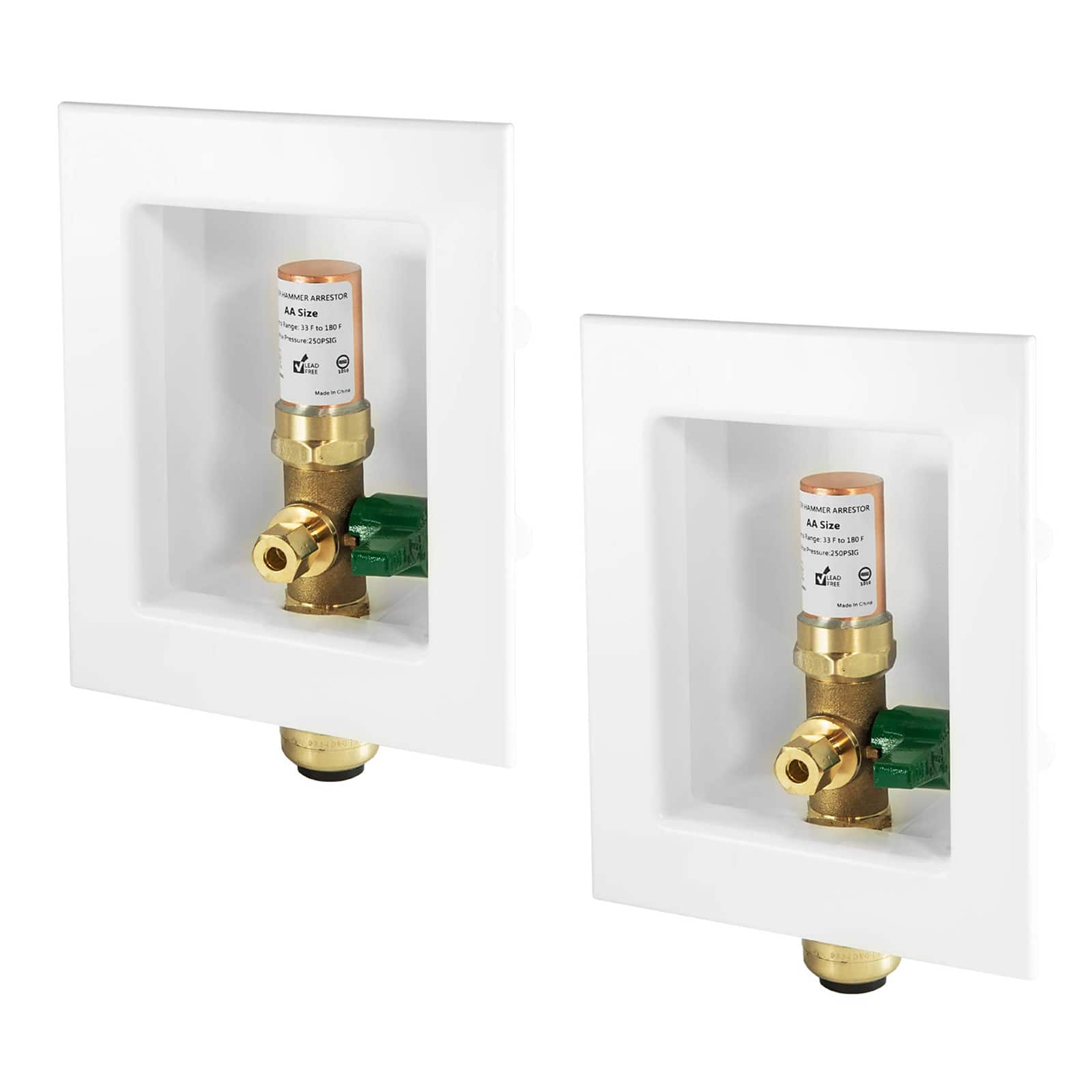 push fit inlet ice maker outlet box 12