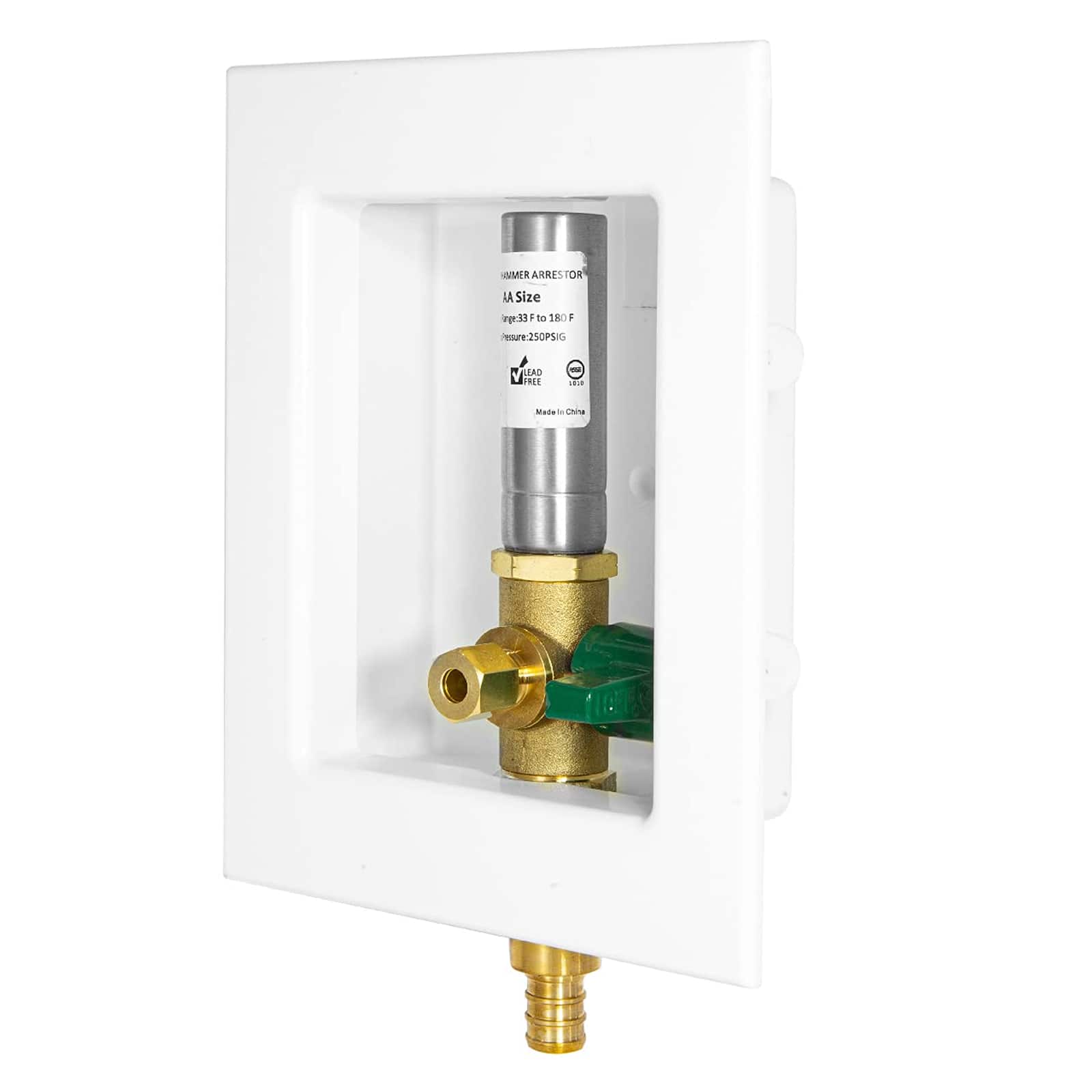 pex crimp f1807 inlet ice maker outlet box 15