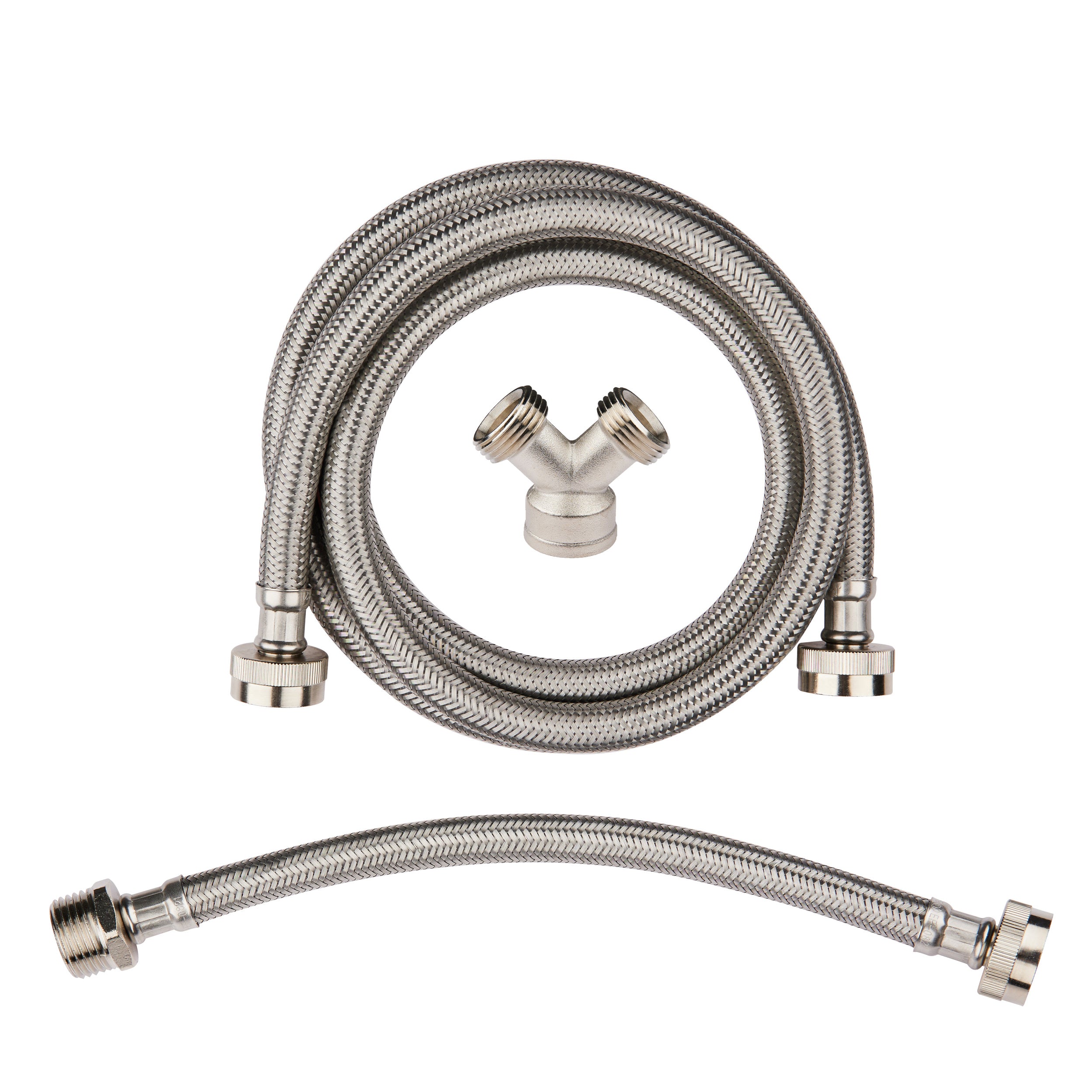steam dryer installation kit, stainless steel hose, 6ft hose with 3/4