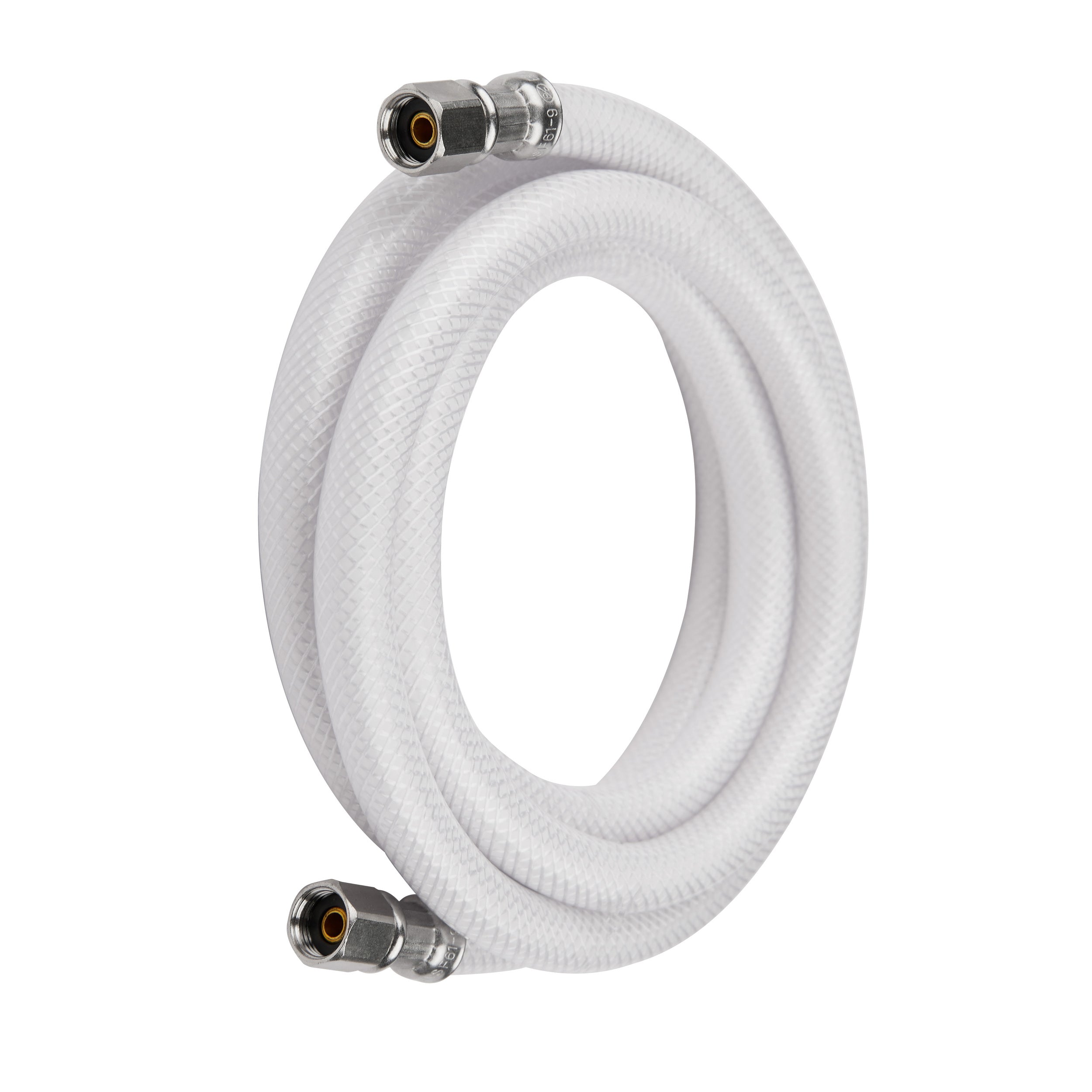 8ft fridge ice maker water connector line, polyester reinforced pvc, 1/4