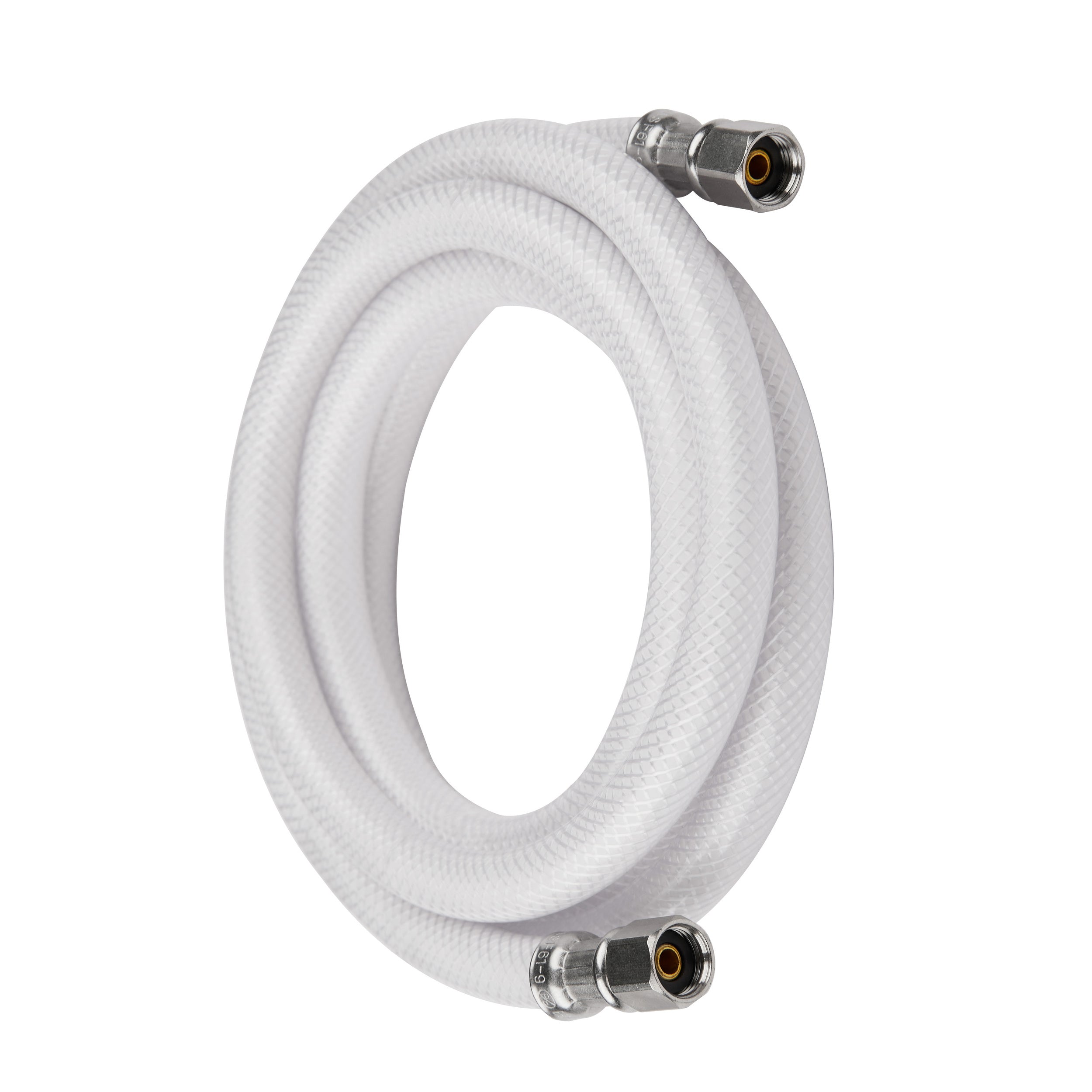 6ft fridge ice maker water connector line, polyester reinforced pvc, 1/4