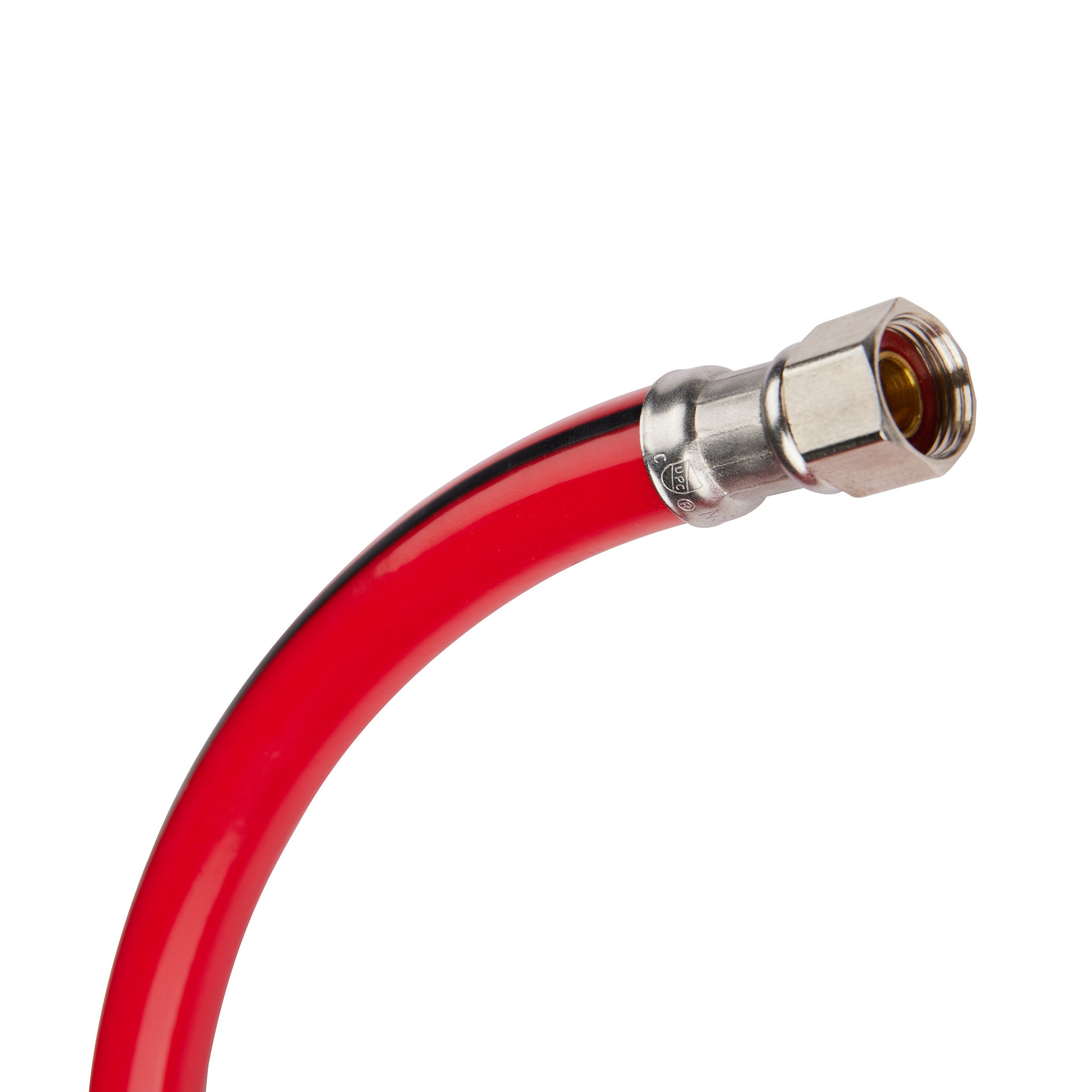 6ft universal dishwasher hose, with brass elbow, red pvc 4
