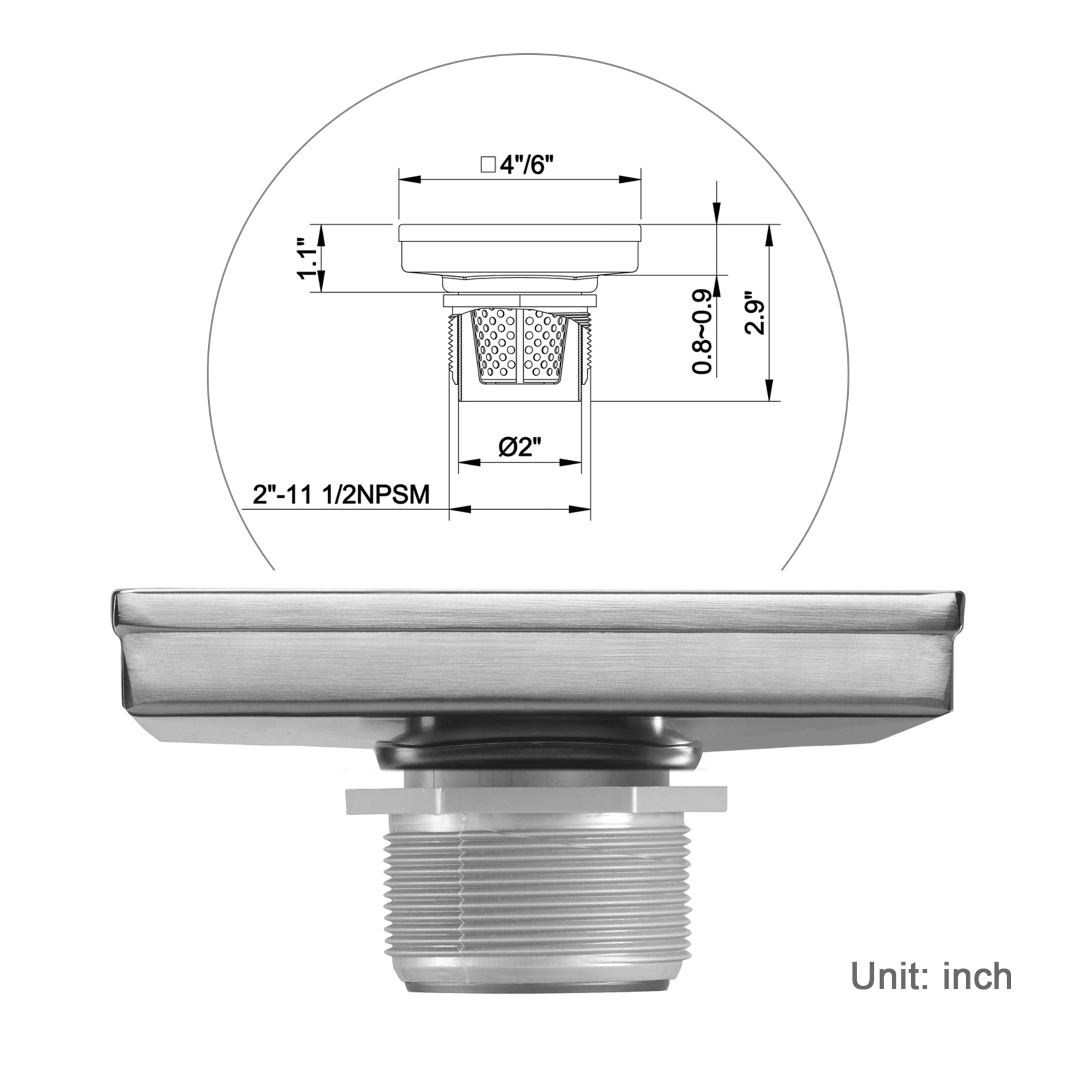 square shower drain 4