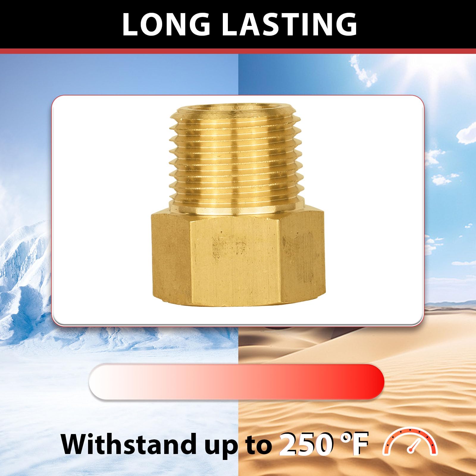 30 pcs 50mm 1/2 fip mip 6