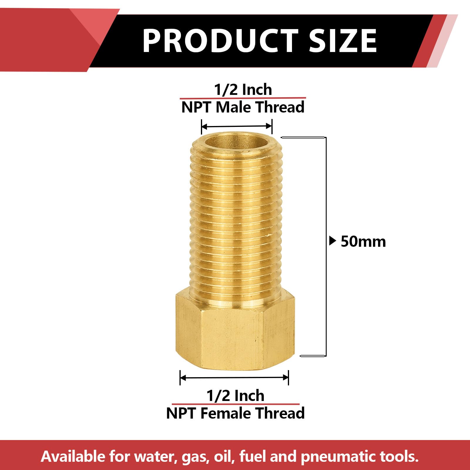 50mm 1/2 npsf npsm 2