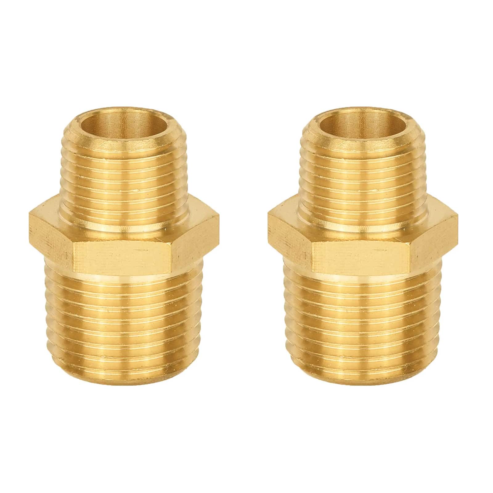 male npt brass hex reducing connector 7