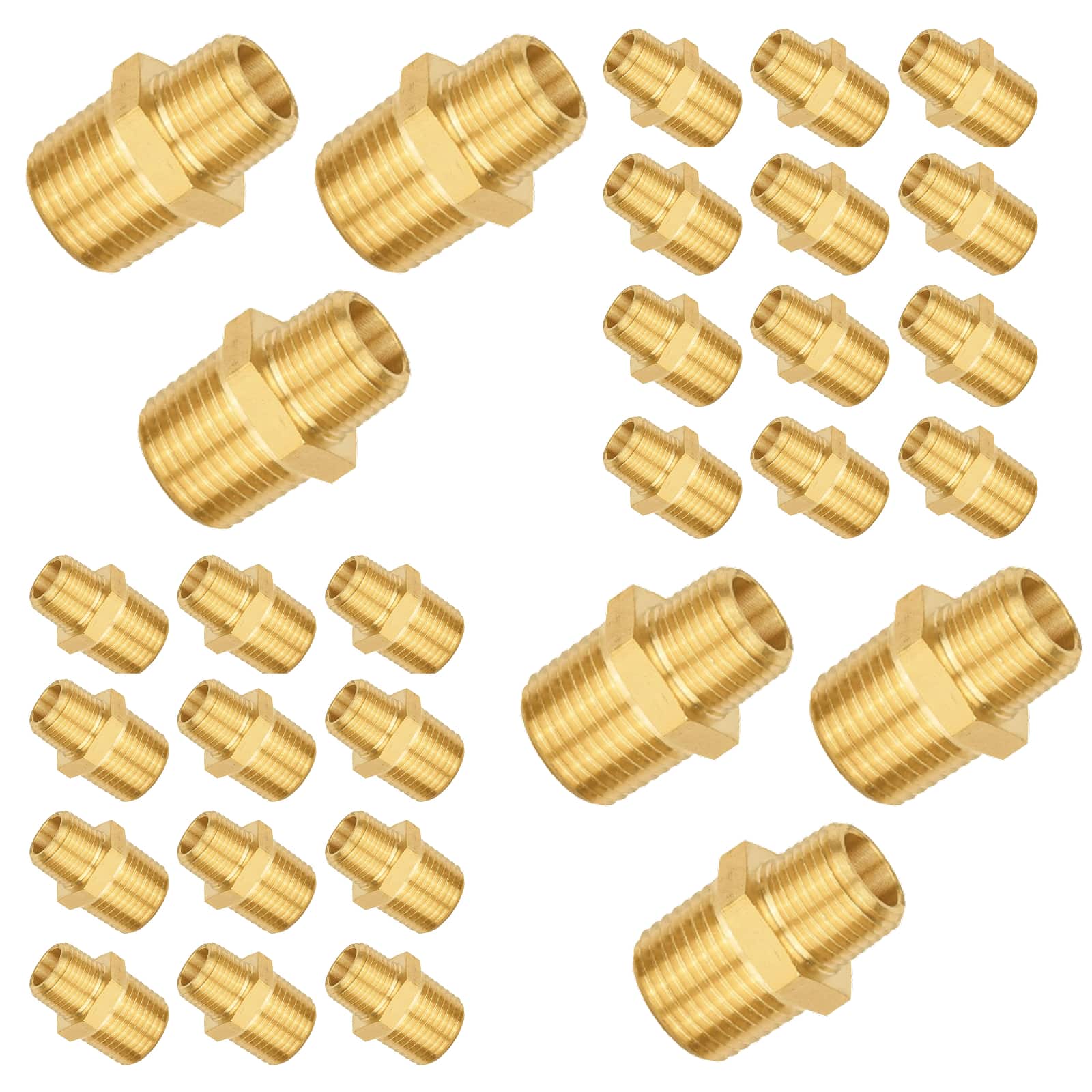 male npt brass hex reducing connector 11