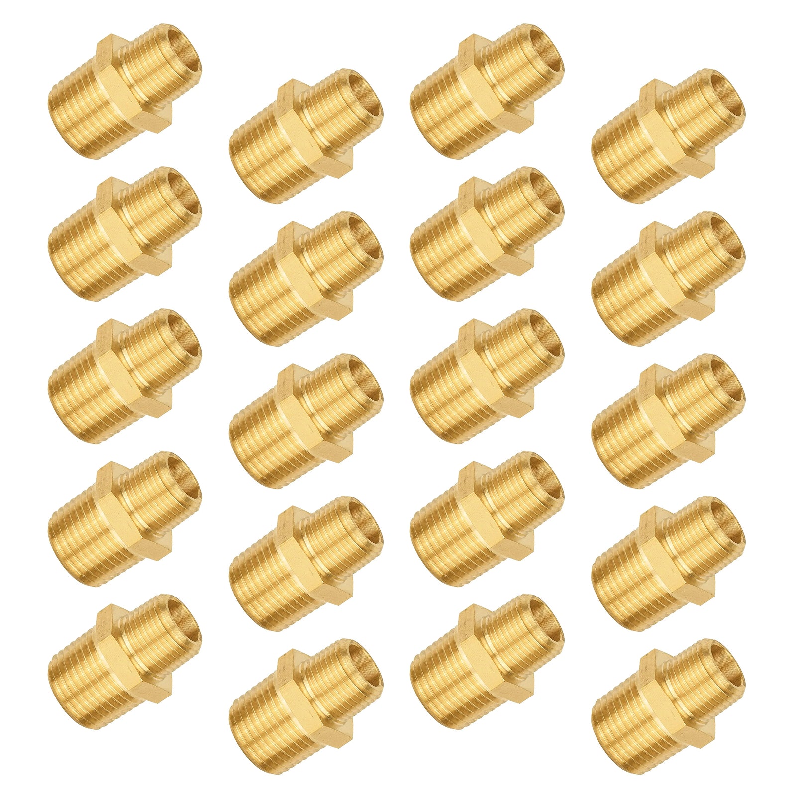 male npt brass hex connector pick size to add 9