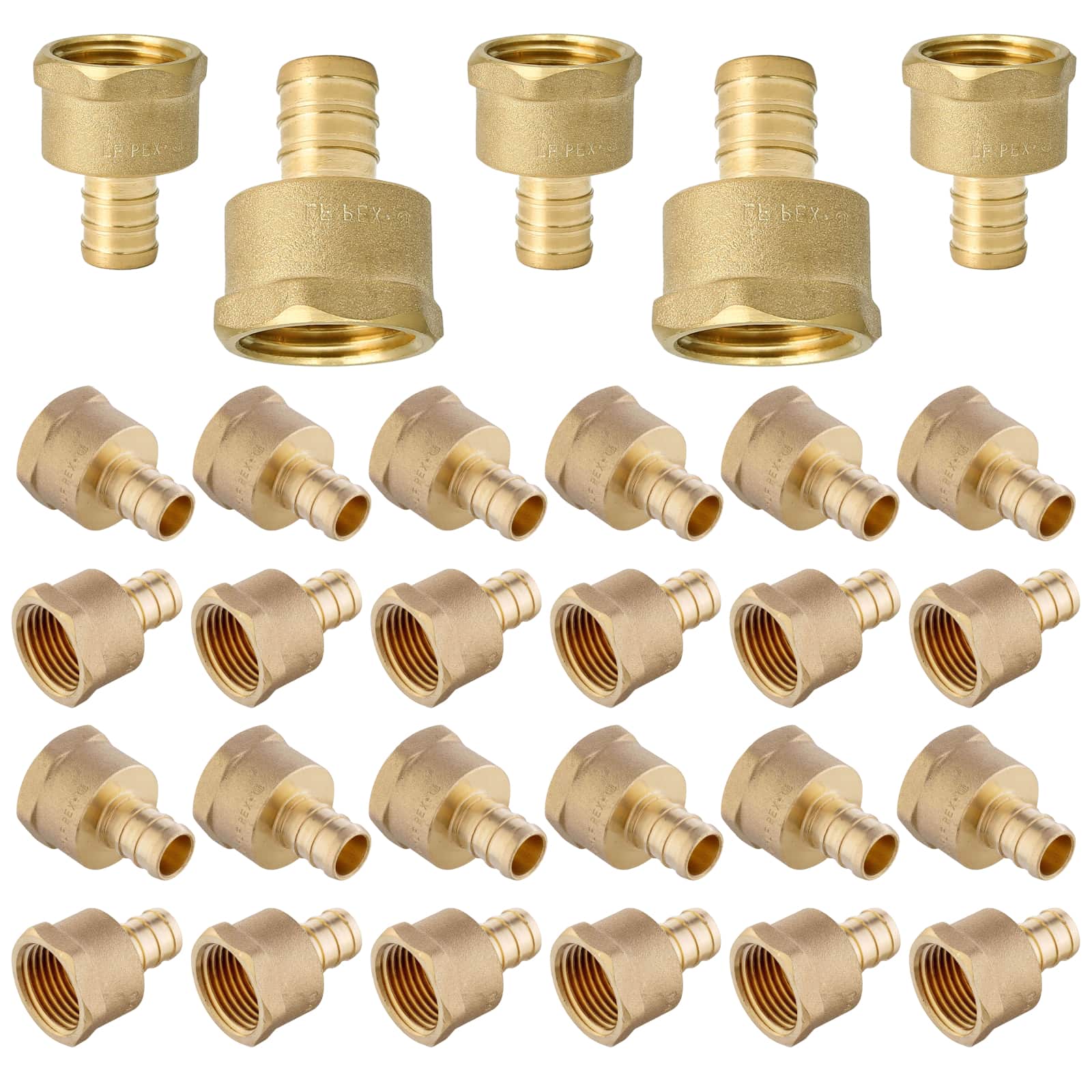 pex b crimp x female threaded adapter lead free 14