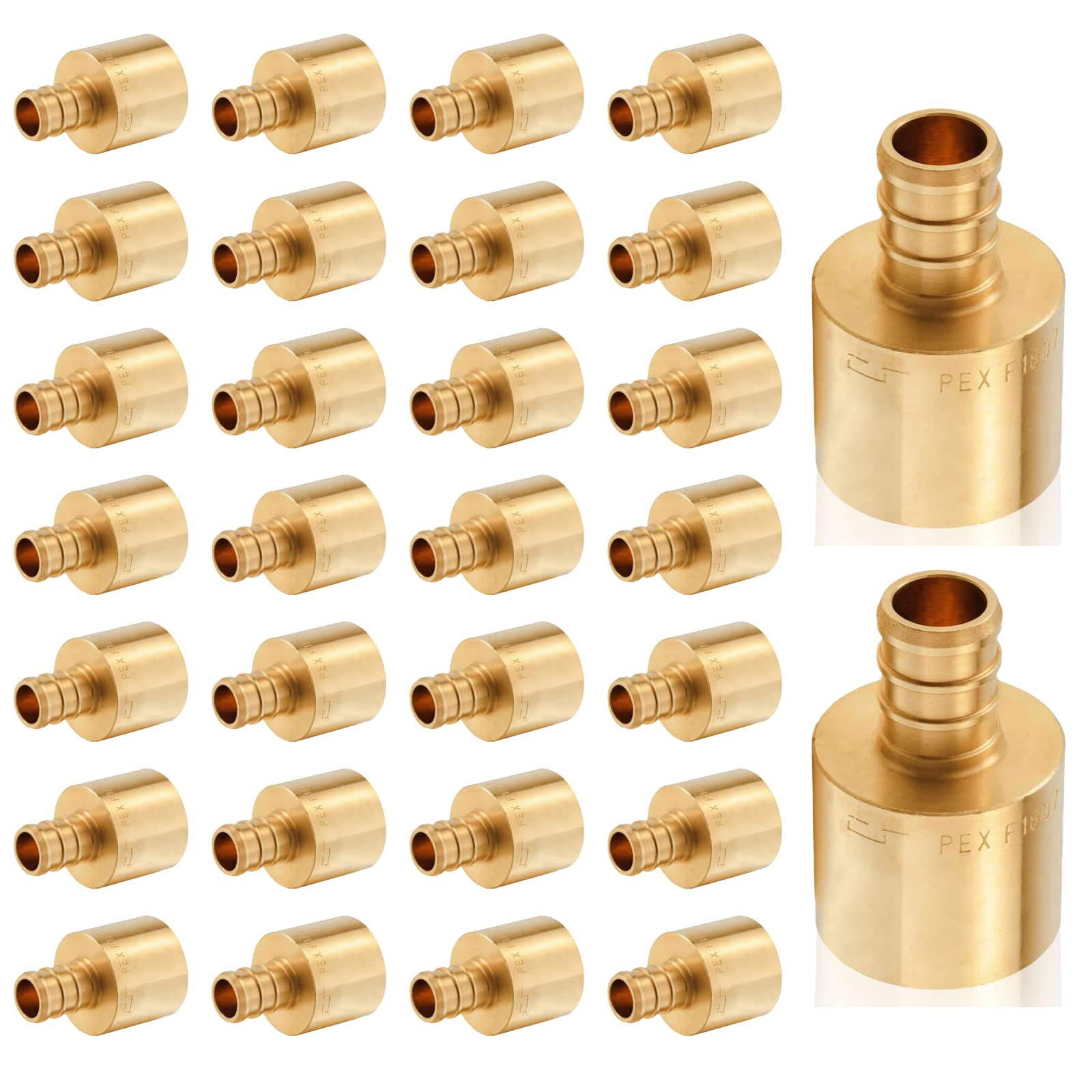 pex b crimp x female copper sweat sweat reducing coupling lead free 12