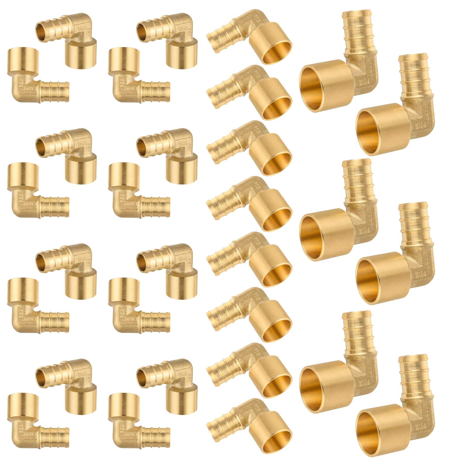 pex b crimp x female copper sweat reducing elbow lead free 18