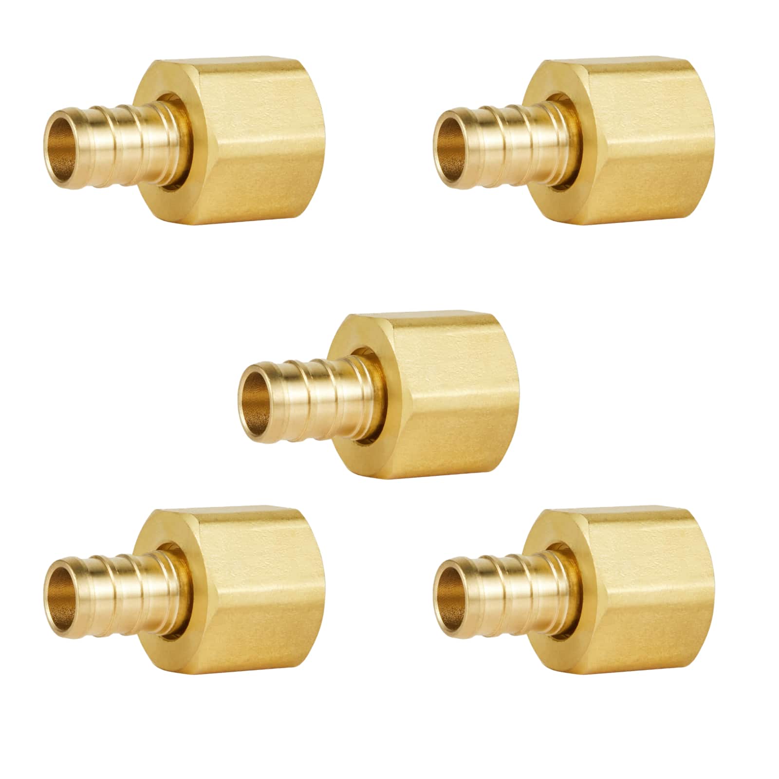 pex b crimp x female npt brass swivel adapter lead free 7