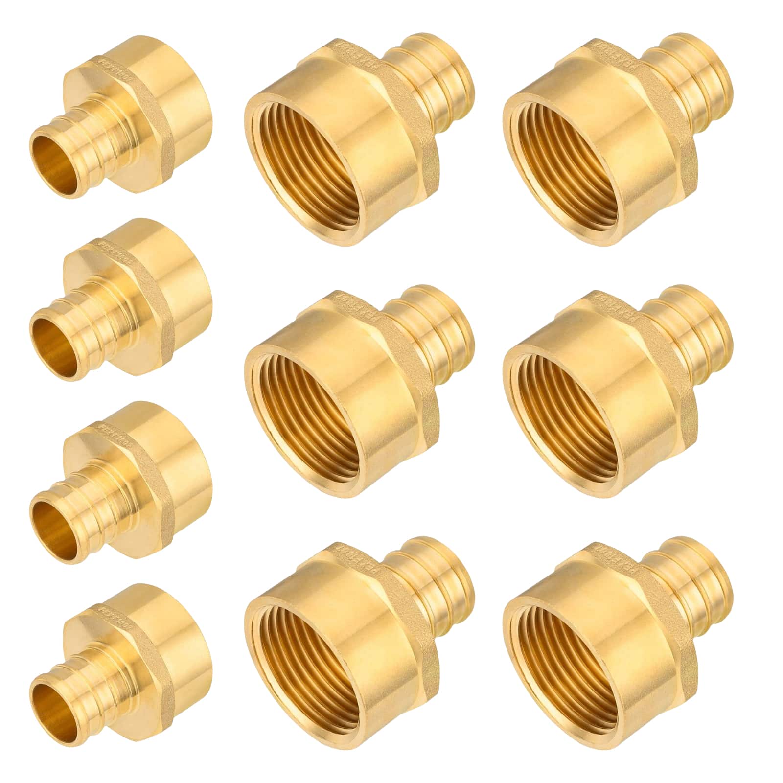 pex b crimp x female npt threaded adapter lead free 16