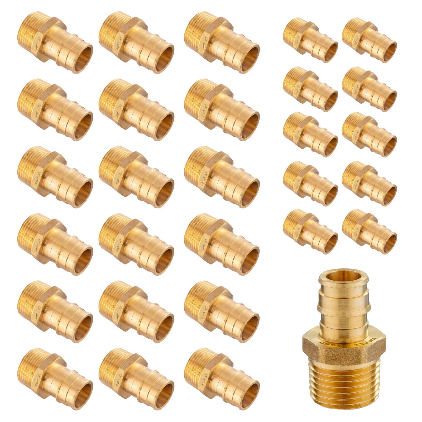 pex a full flow expansion adapter x male threaded f1960 adapter lead free 26