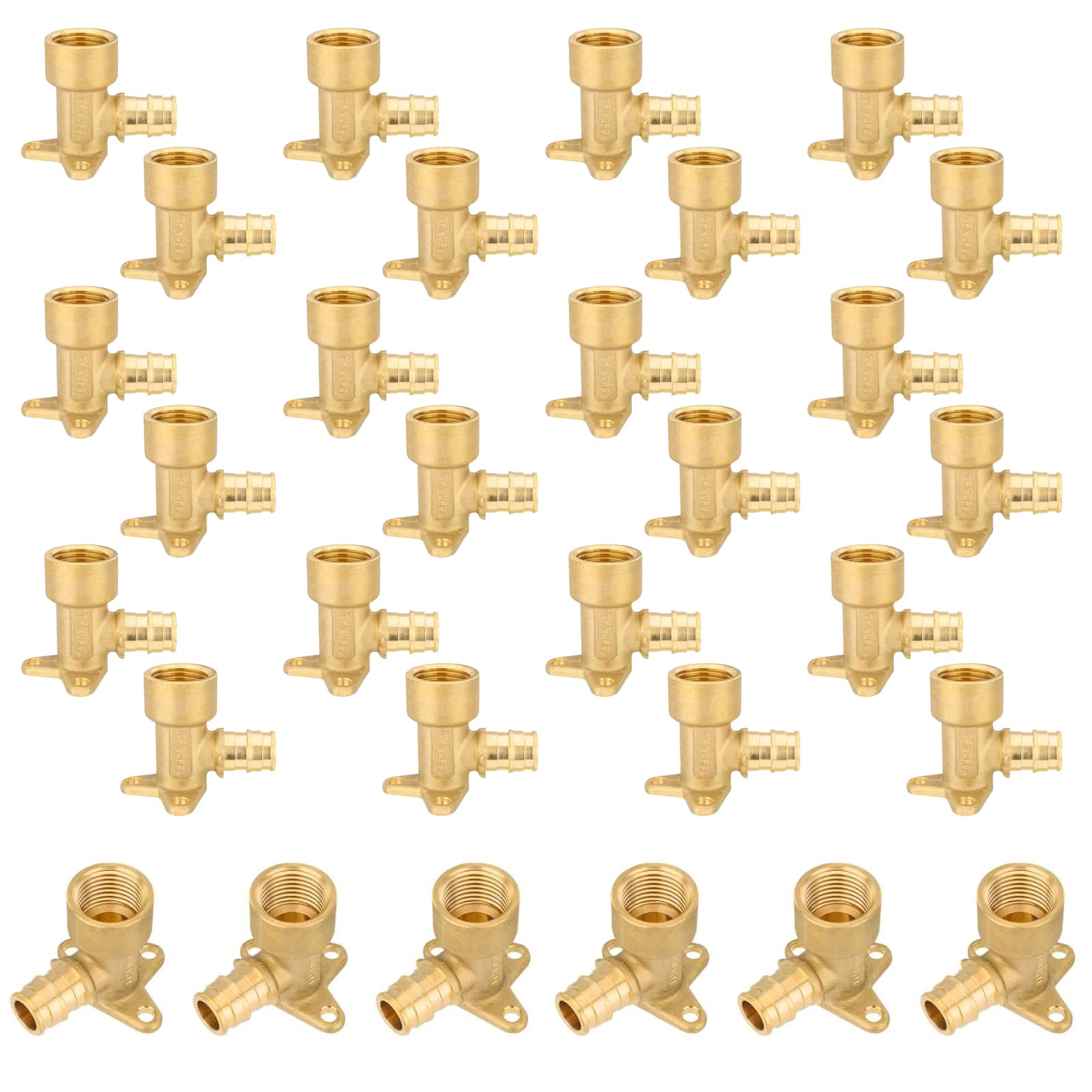 pex a expansion x female npt drop ear elbow lead free 18