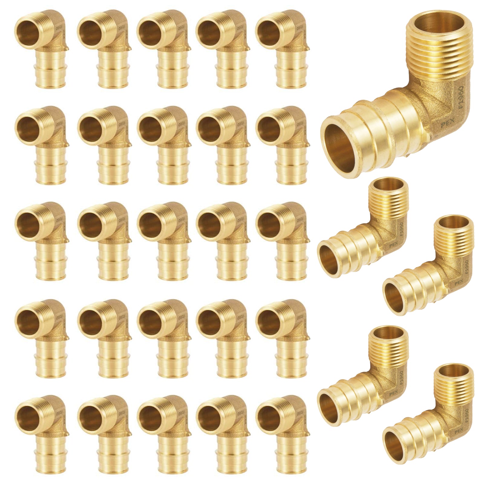 pex a expansion x male npt elbow lead free 18