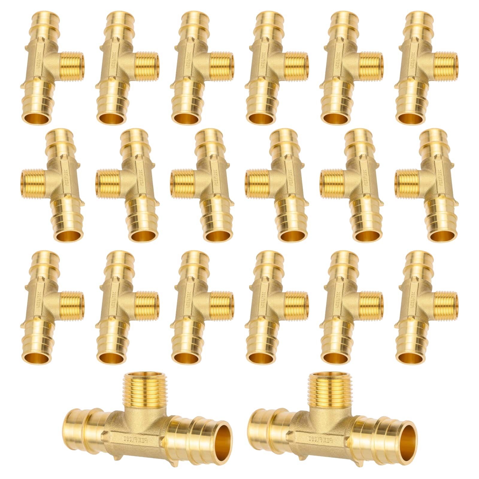 pex a expansion x pex x male threaded f1960tee lead free 9