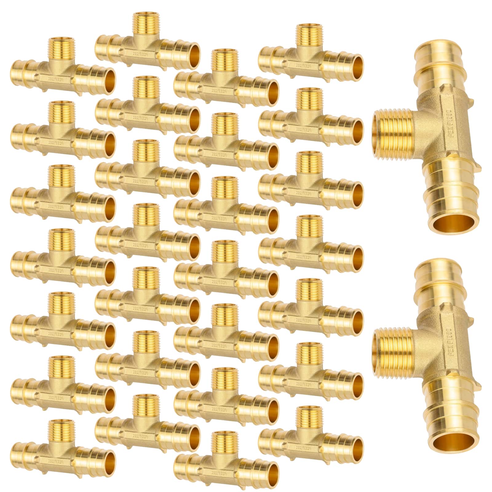 pex a expansion x pex x male threaded f1960tee lead free 10