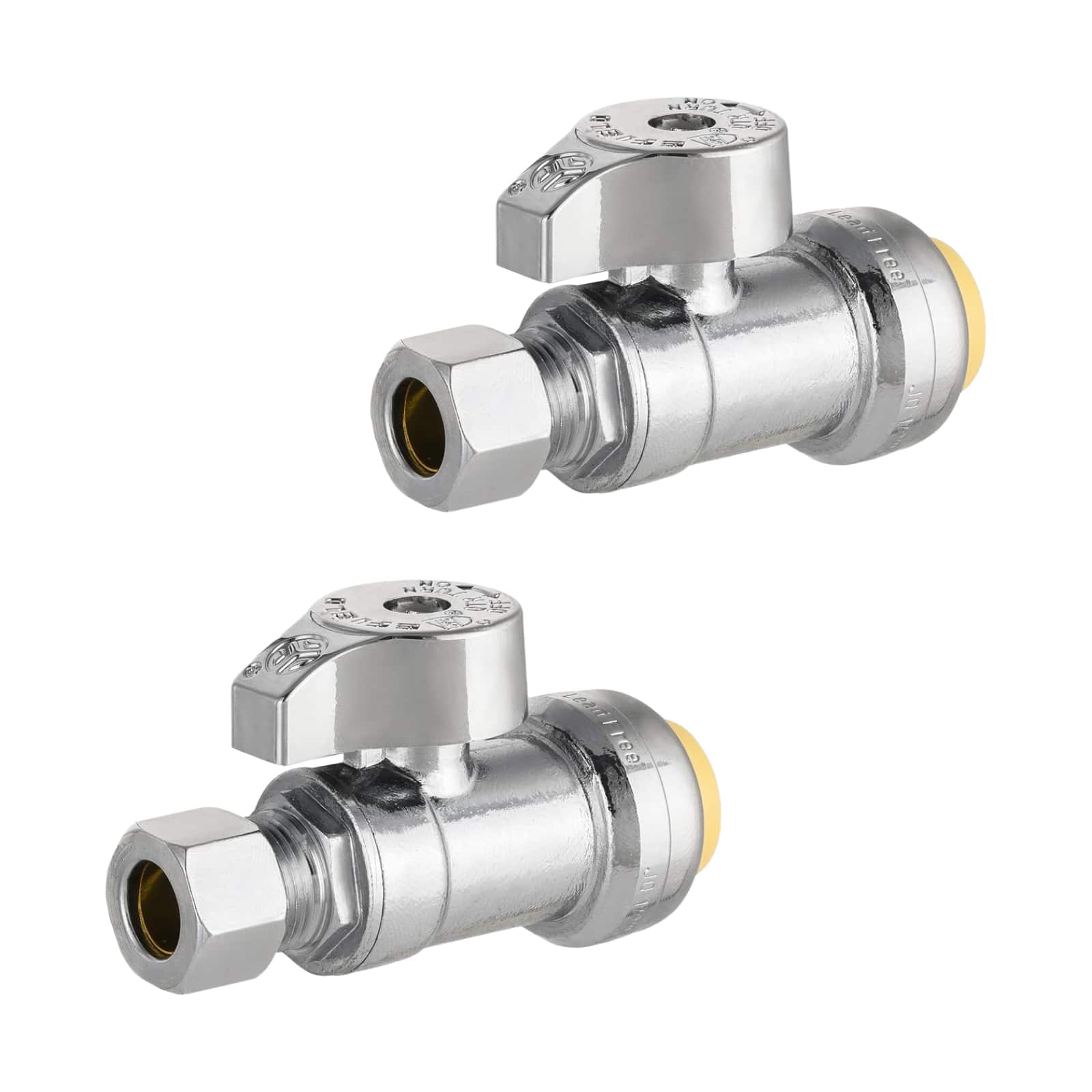 push connect x compression stop valve lead free 11