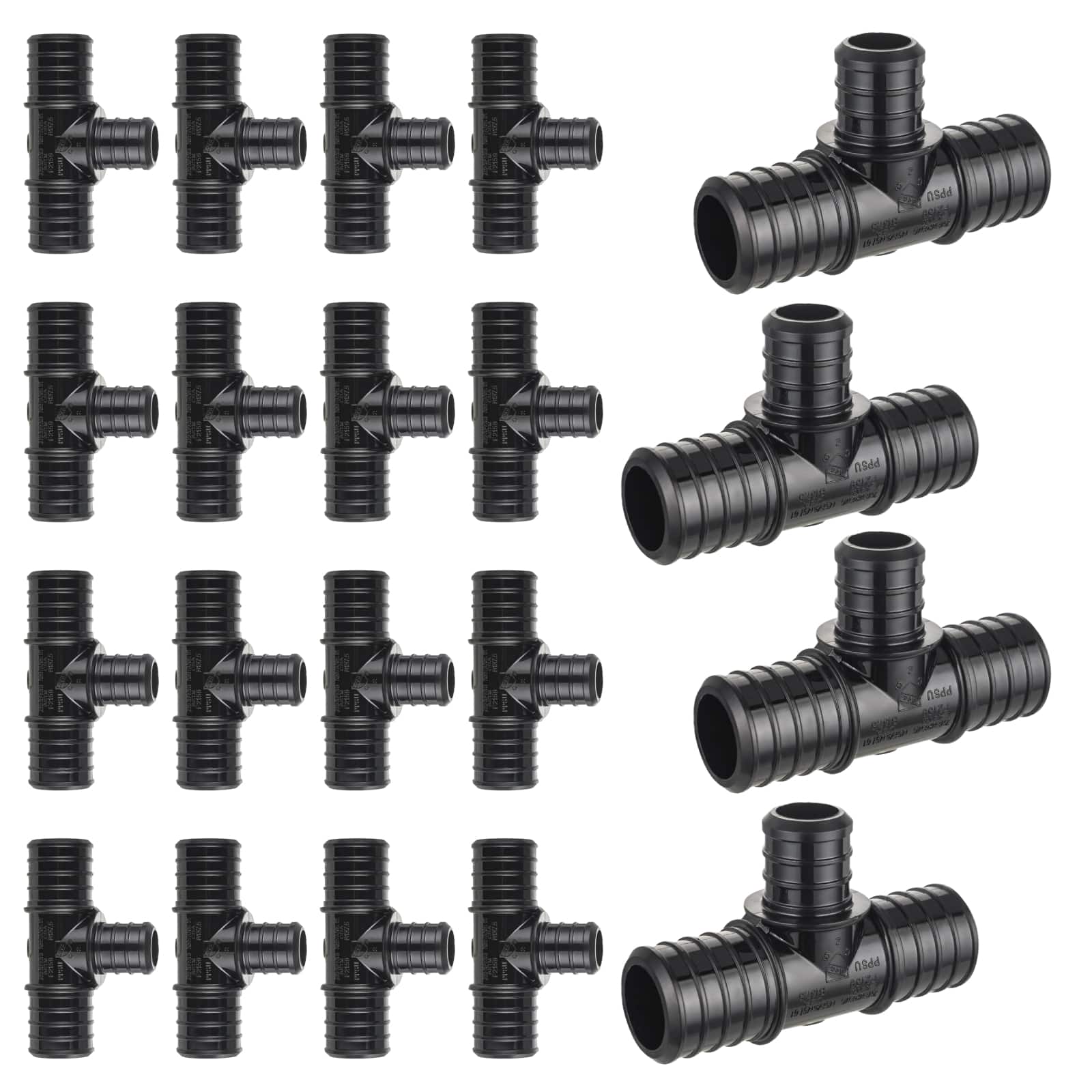 pex b crimp ppsu reducing tee 22