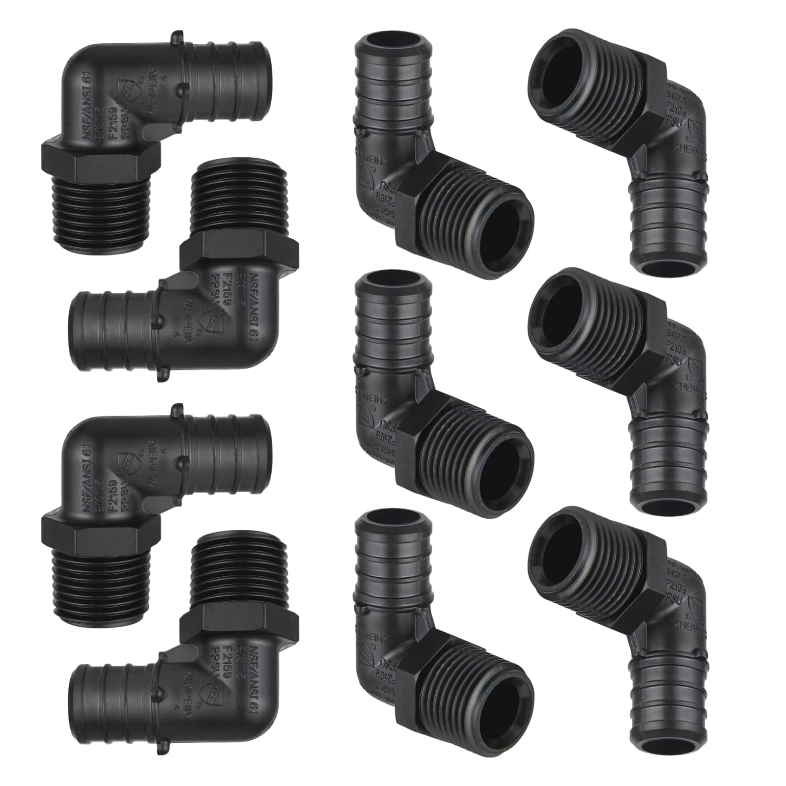 pex b crimp x male ppsu elbow 8