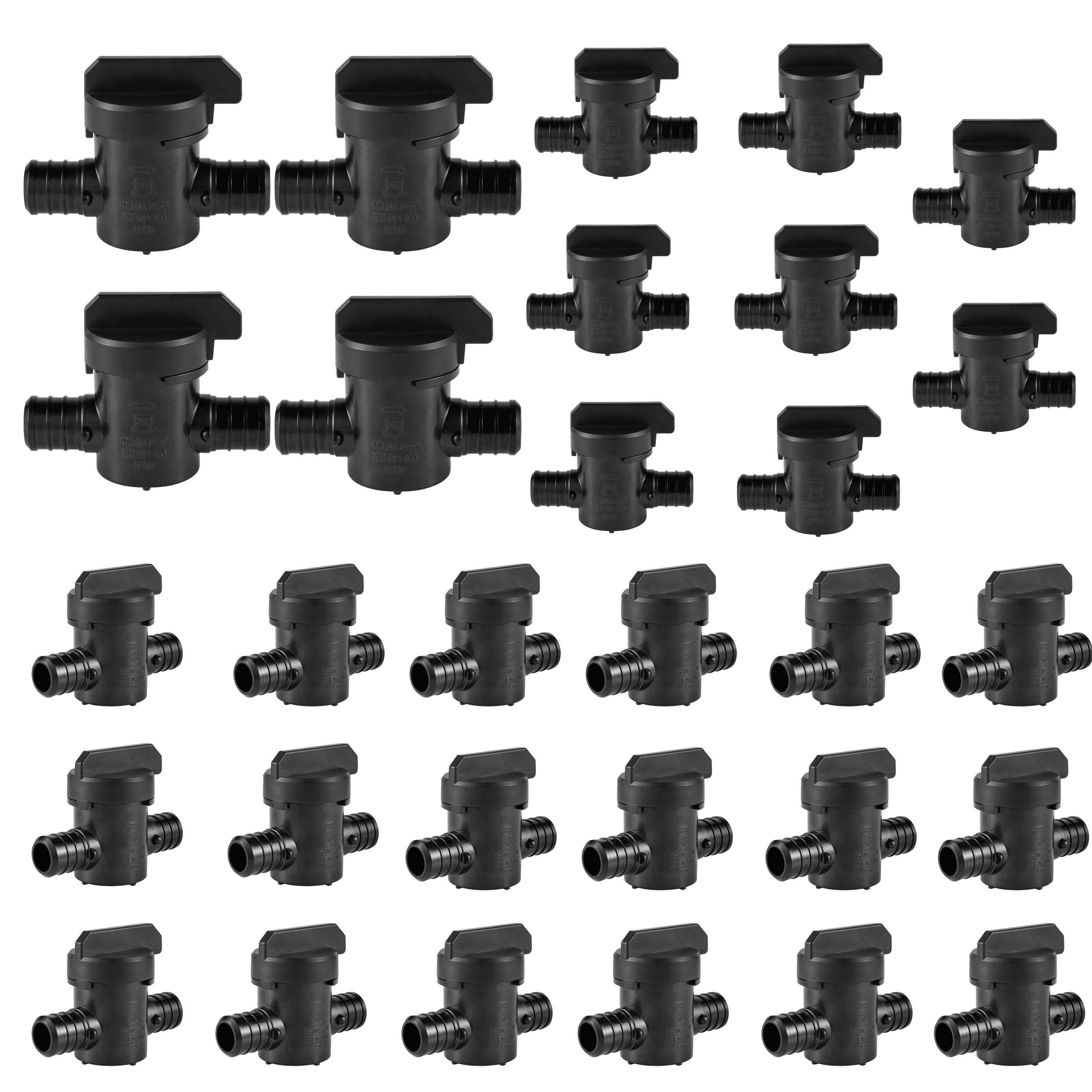 30 pcs pex-b crimp 3/4