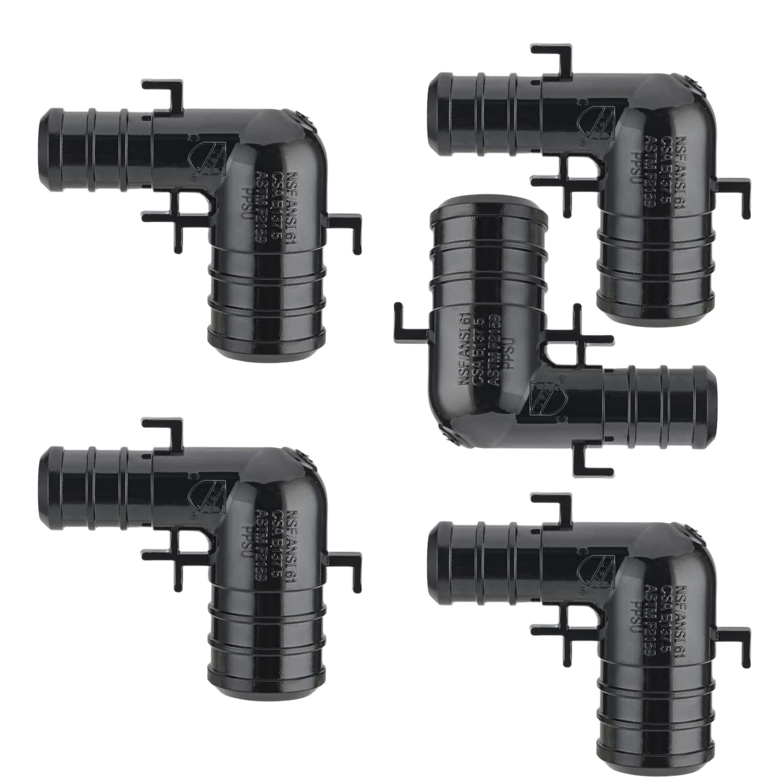 pex b crimp ppsu reducing elbow w tabs 6