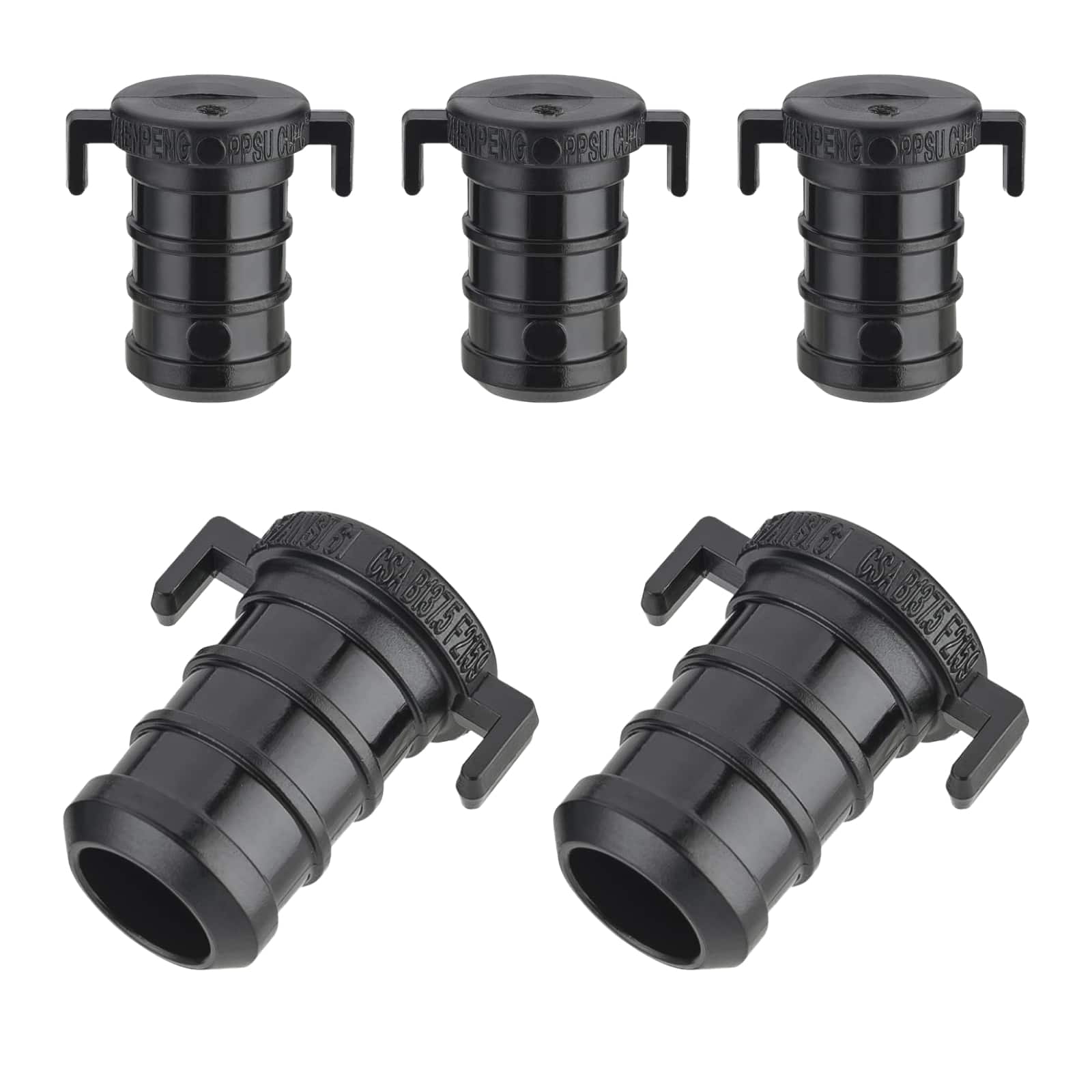 pex b crimp ppsu plug w tabs 12