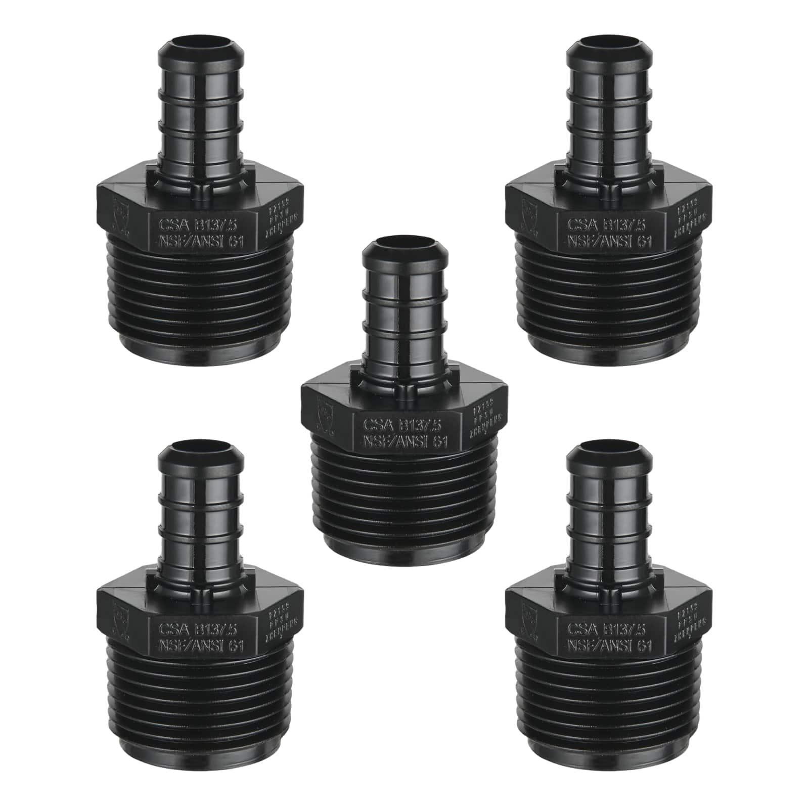 PEX-B Crimp PPSU Male Adapter - Pick Size to Add