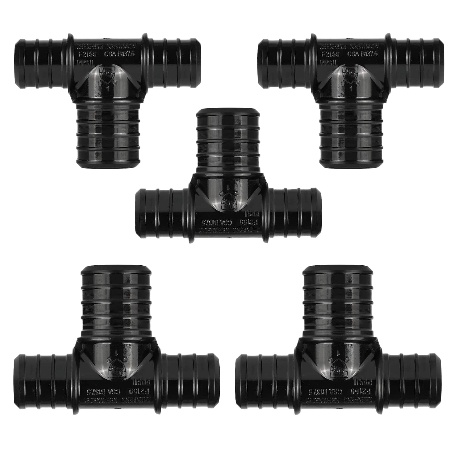 pex b crimp ppsu reducing tee 38