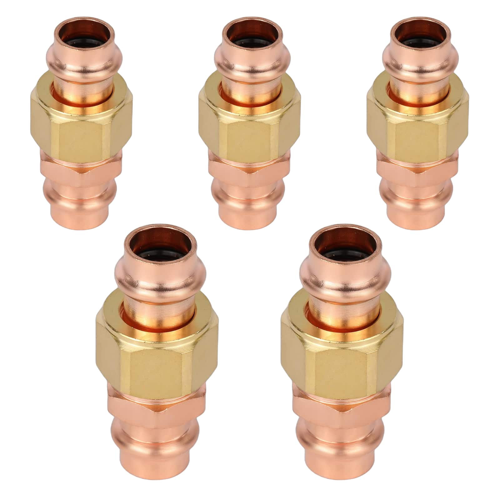 press copper union lead free 9